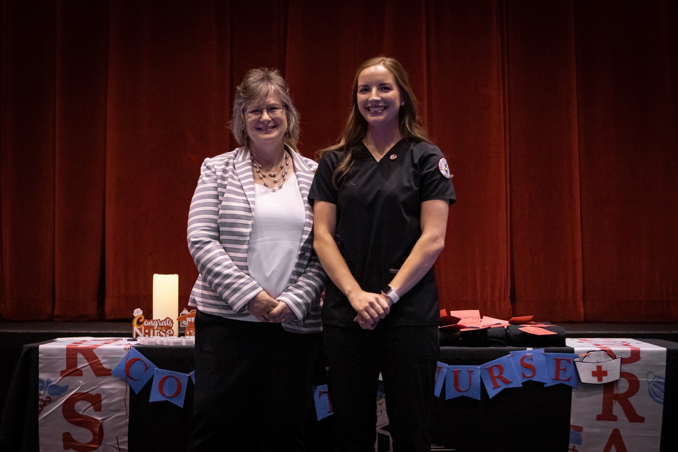 Denise Griffith, Nursing Instructor, and Caitlyn Barr (Sesser)