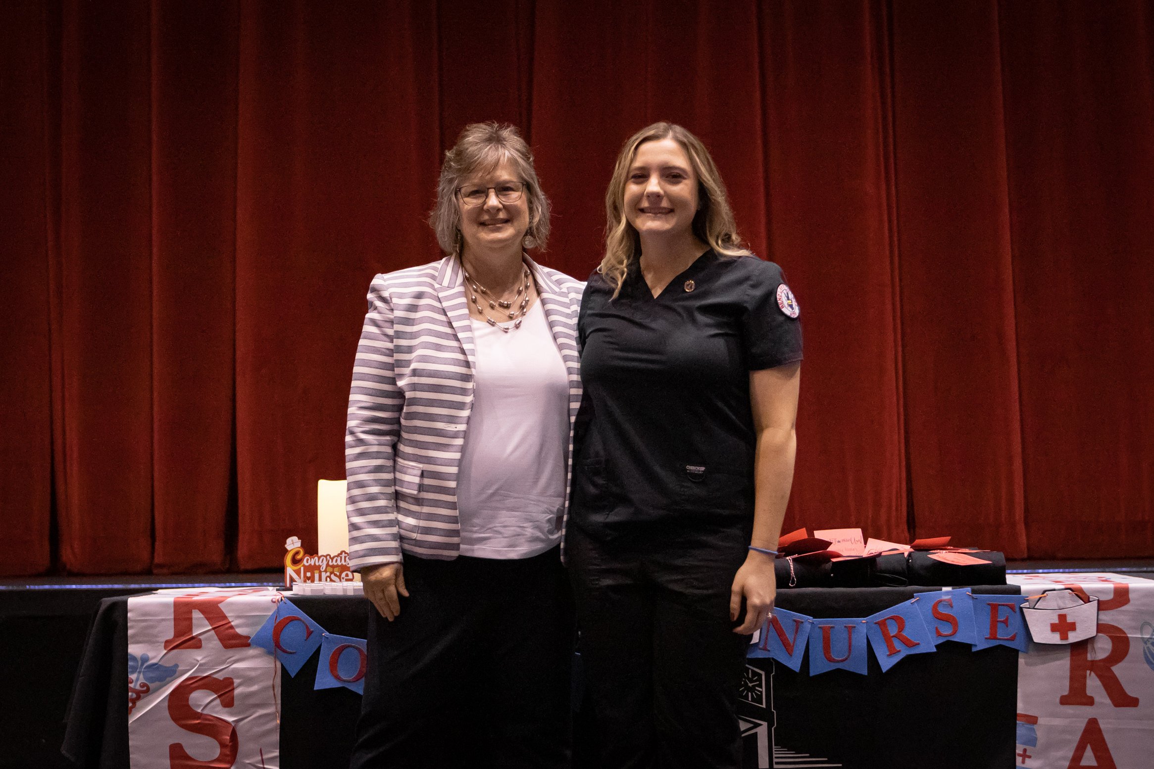 Denise Griffith, Nursing Instructor, and Breanna Bowers (McLeansboro)