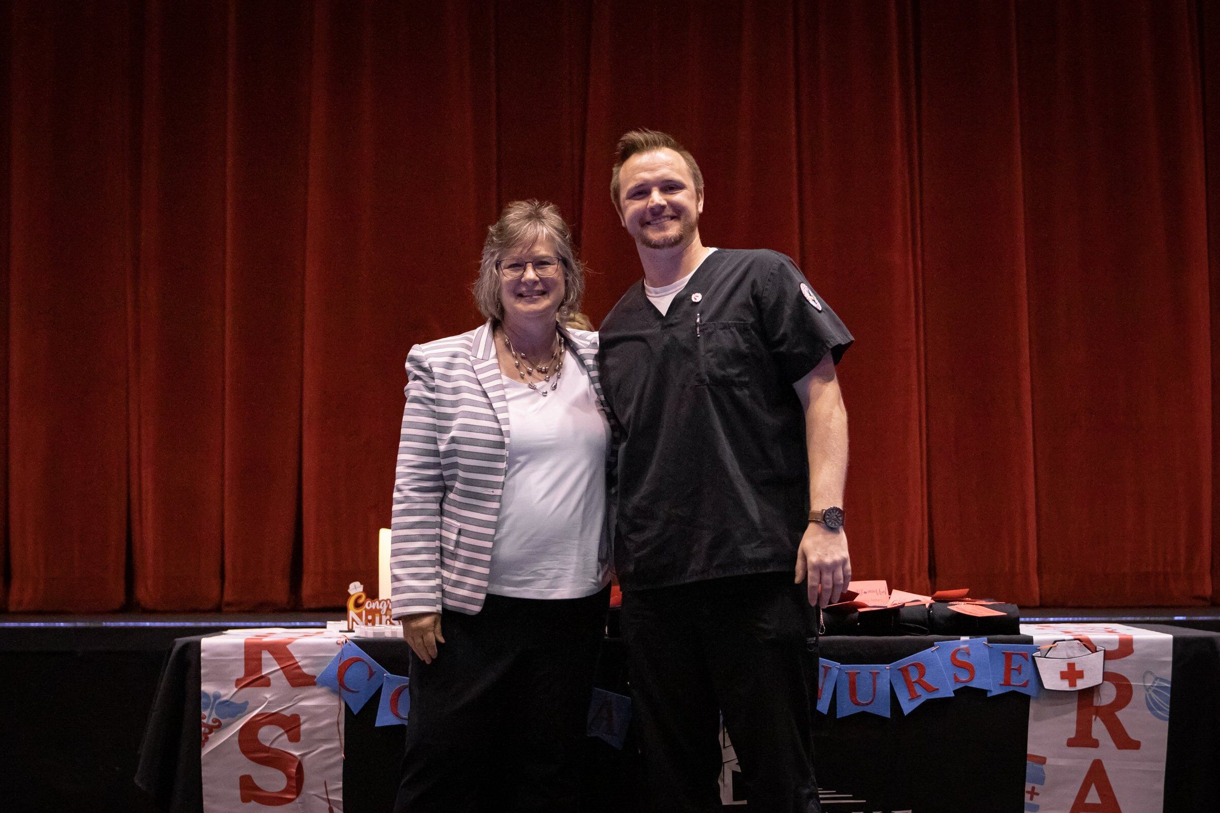 Denise Griffith, Nursing Instructor, and Phillip Catt (Tamaroa)