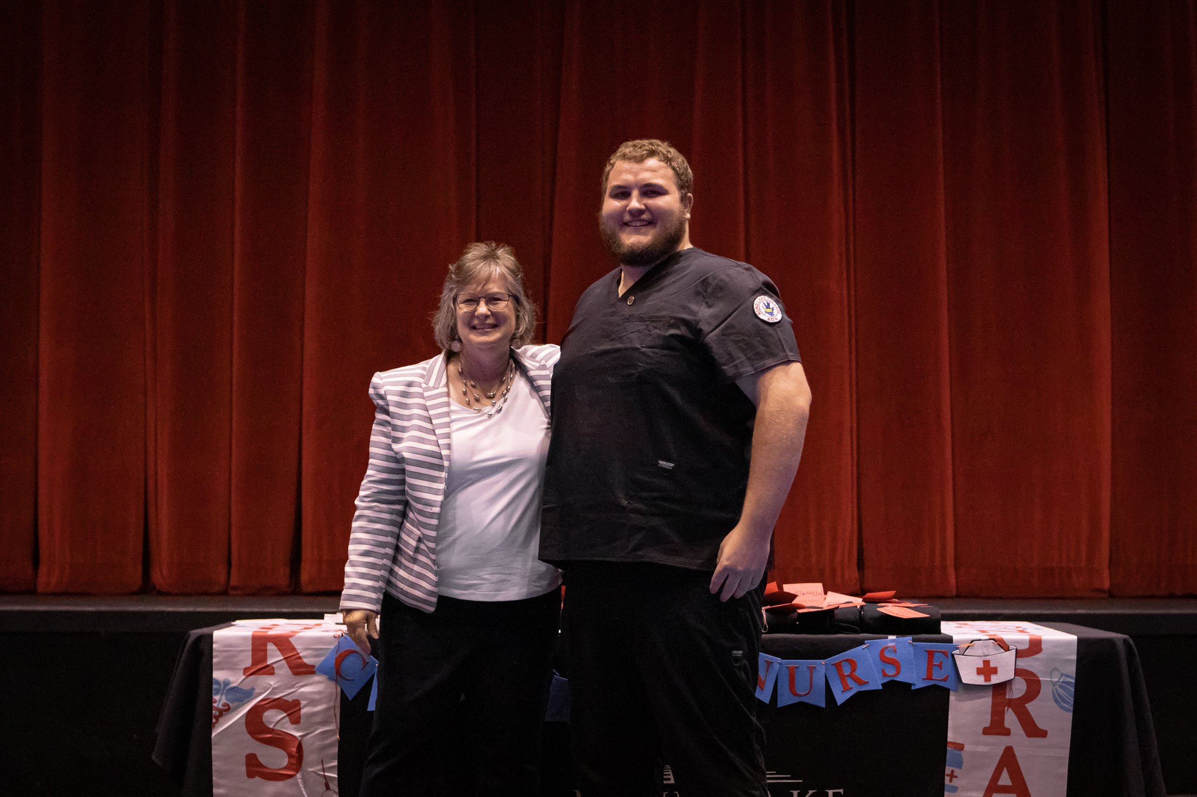 Denise Griffith, Nursing Instructor, and Corey Dahn (Pinckneyville)