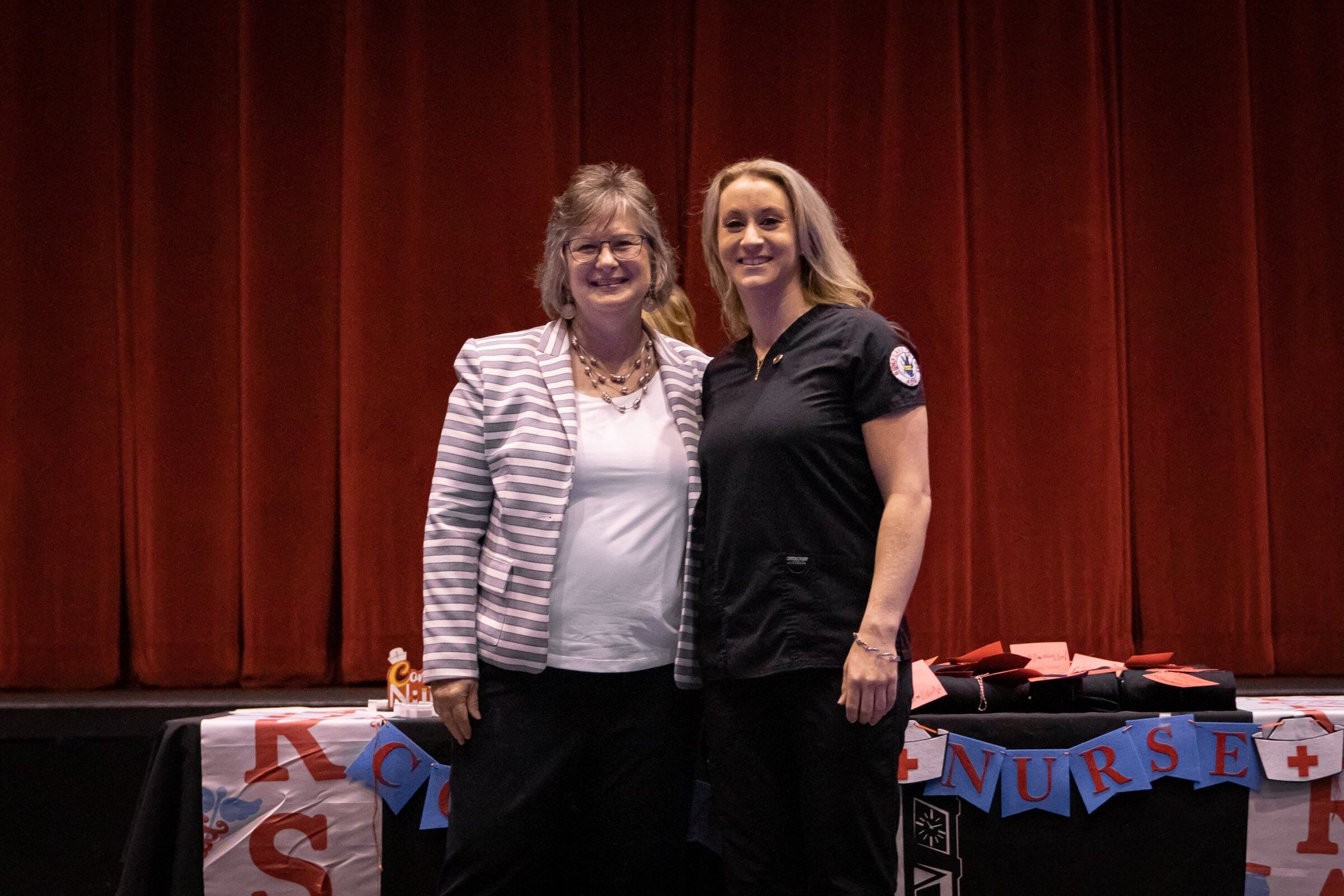 Denise Griffith, Nursing Instructor, and Kariena Draper (Herrin)