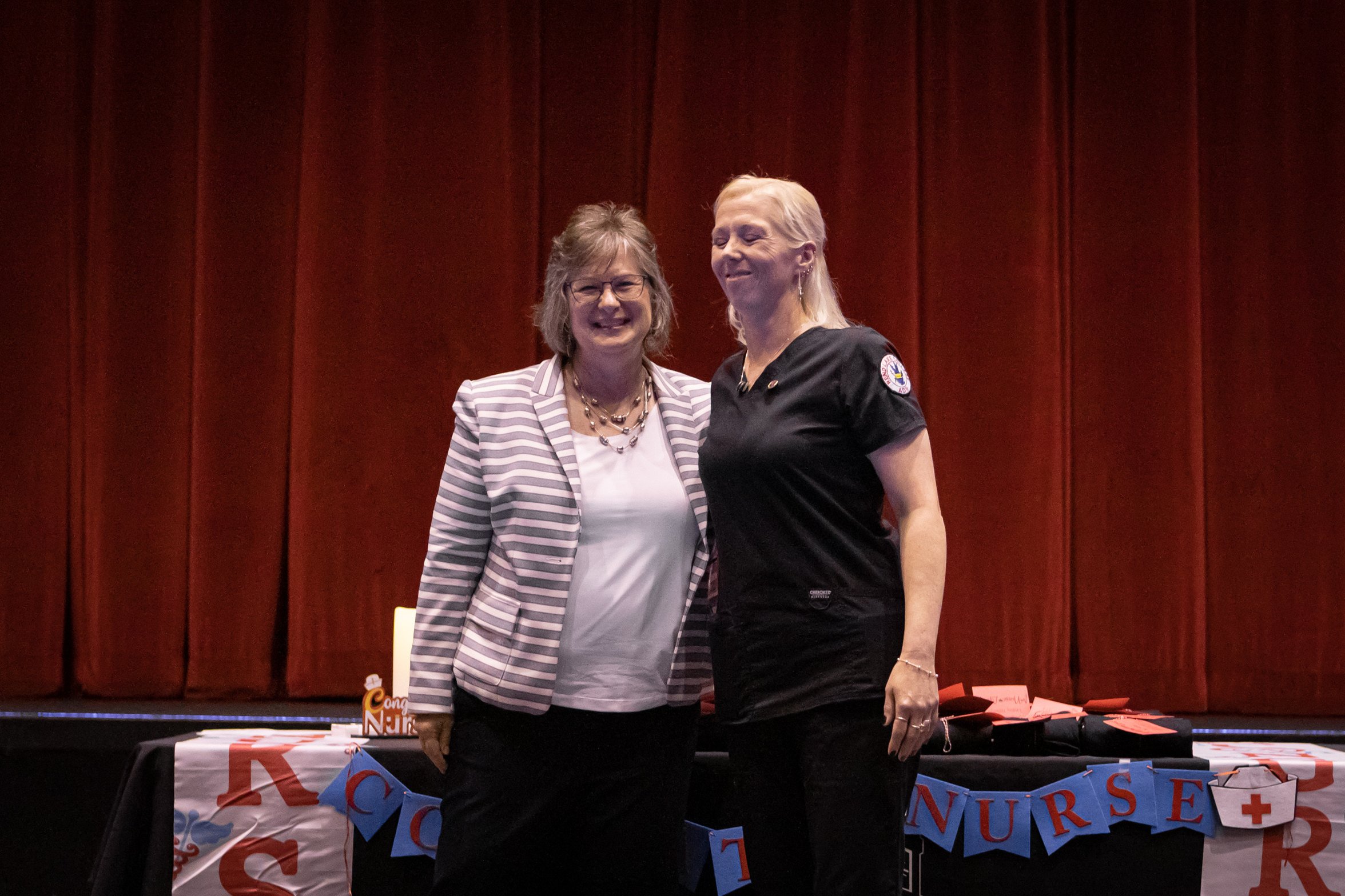 Denise Griffith, Nursing Instructor, and Amanda Egbert (Tamaroa)