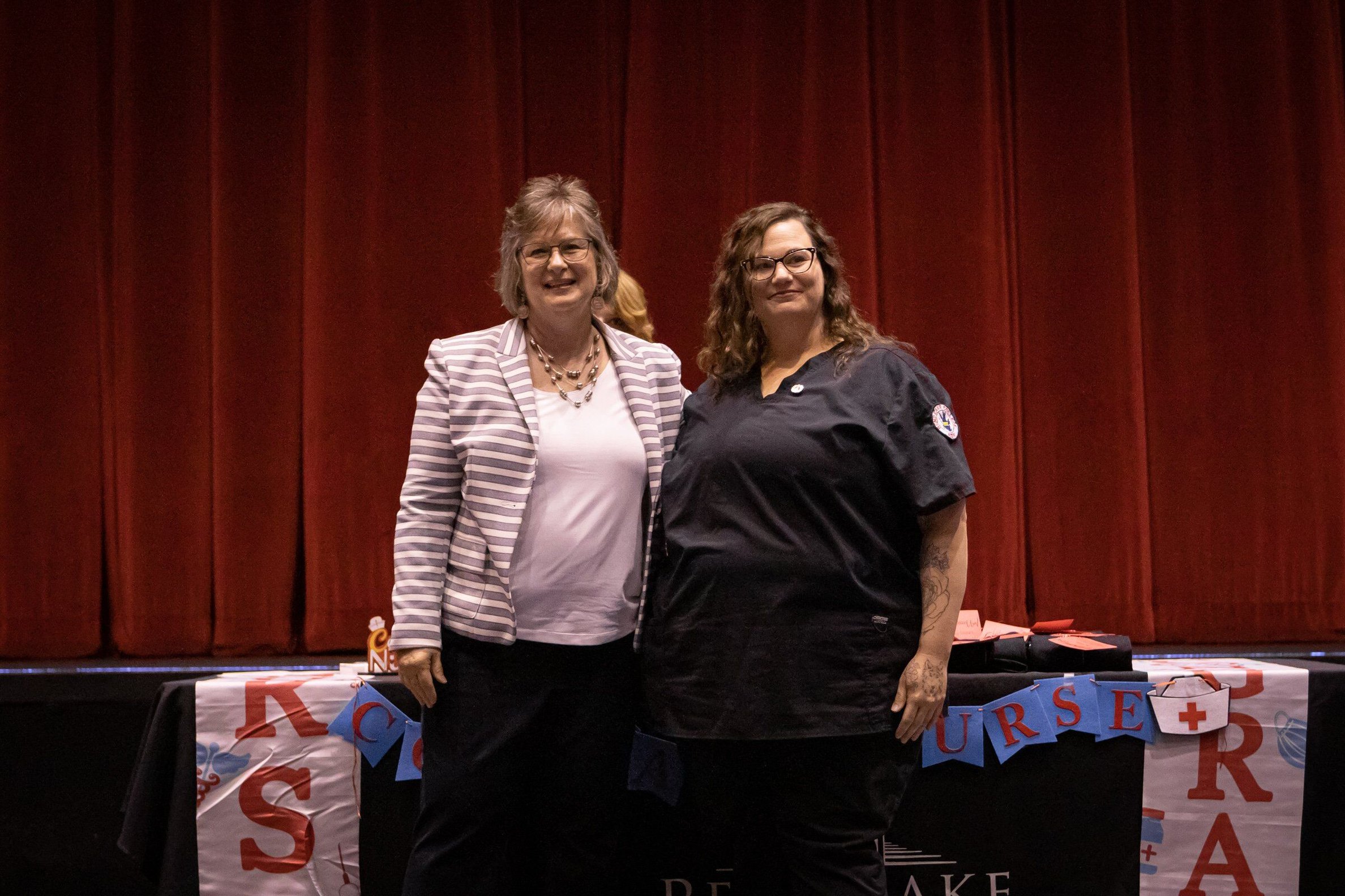 Denise Griffith, Nursing Instructor, and Amanda Erskine (Tamaroa)