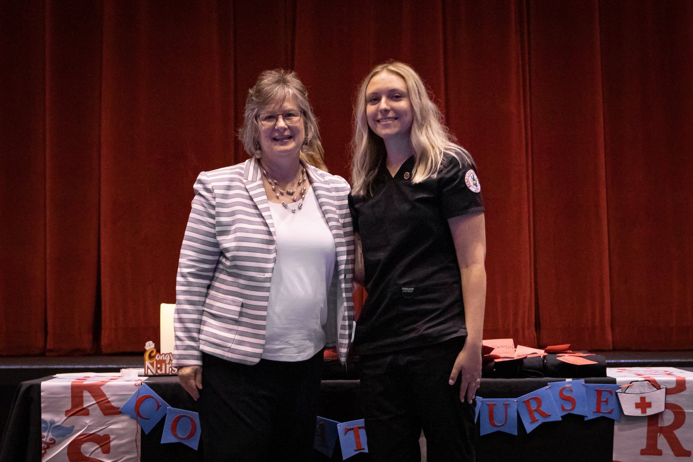 Denise Griffith, Nursing Instructor, and Mackenzie George (Tamaroa)