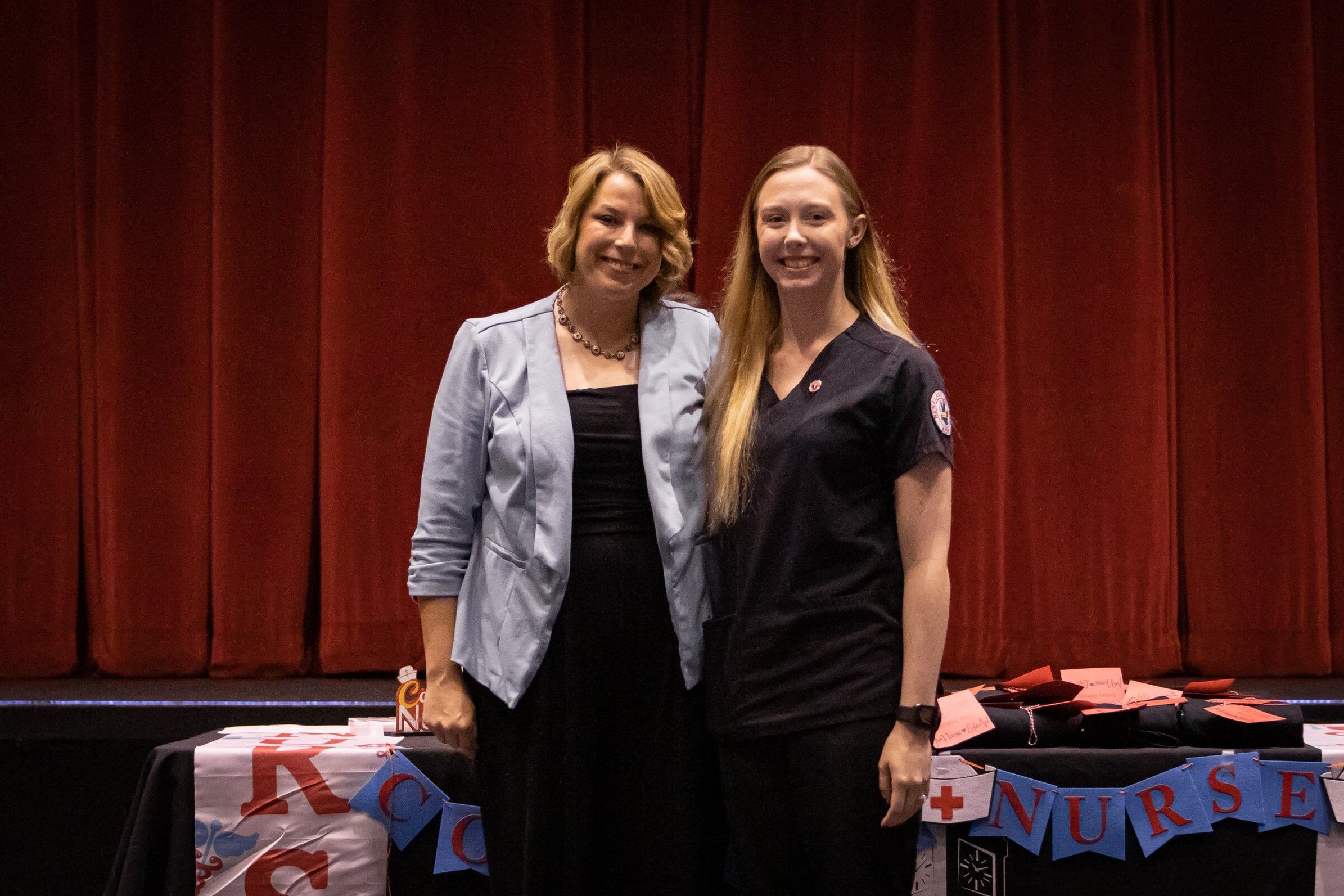 Dr. Tracy Smith, Nursing Instructor, and Khortnee Kerkemeyer (Christopher)