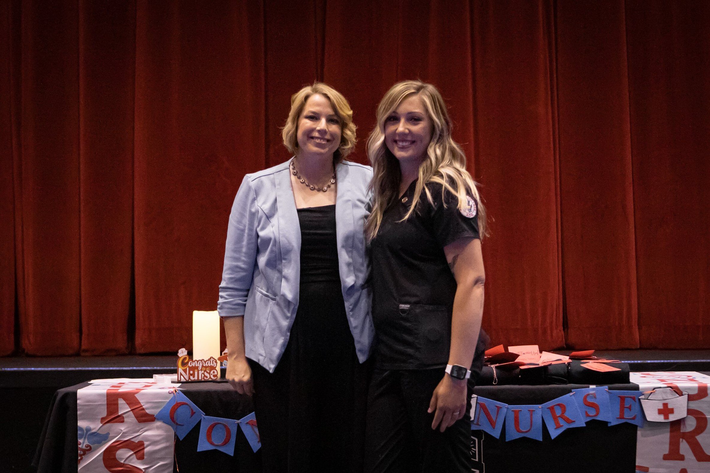 Dr. Tracy Smith, Nursing Instructor, and Torrie Kiel (Blueford)