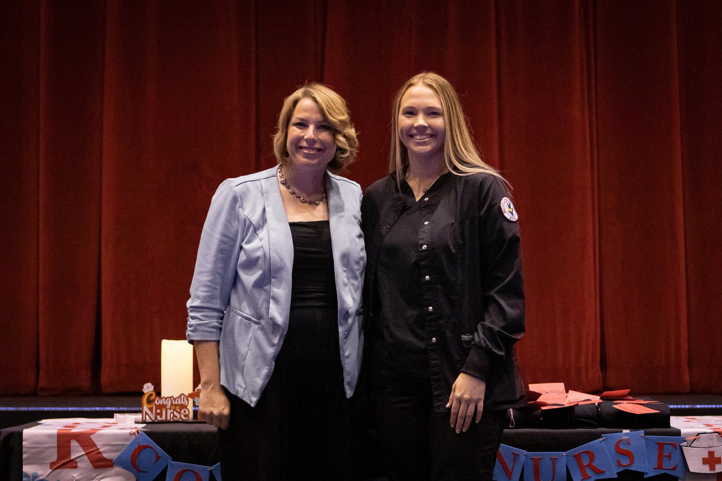 Dr. Tracy Smith, Nursing Instructor, and Erin Klamm (Tamaroa) 