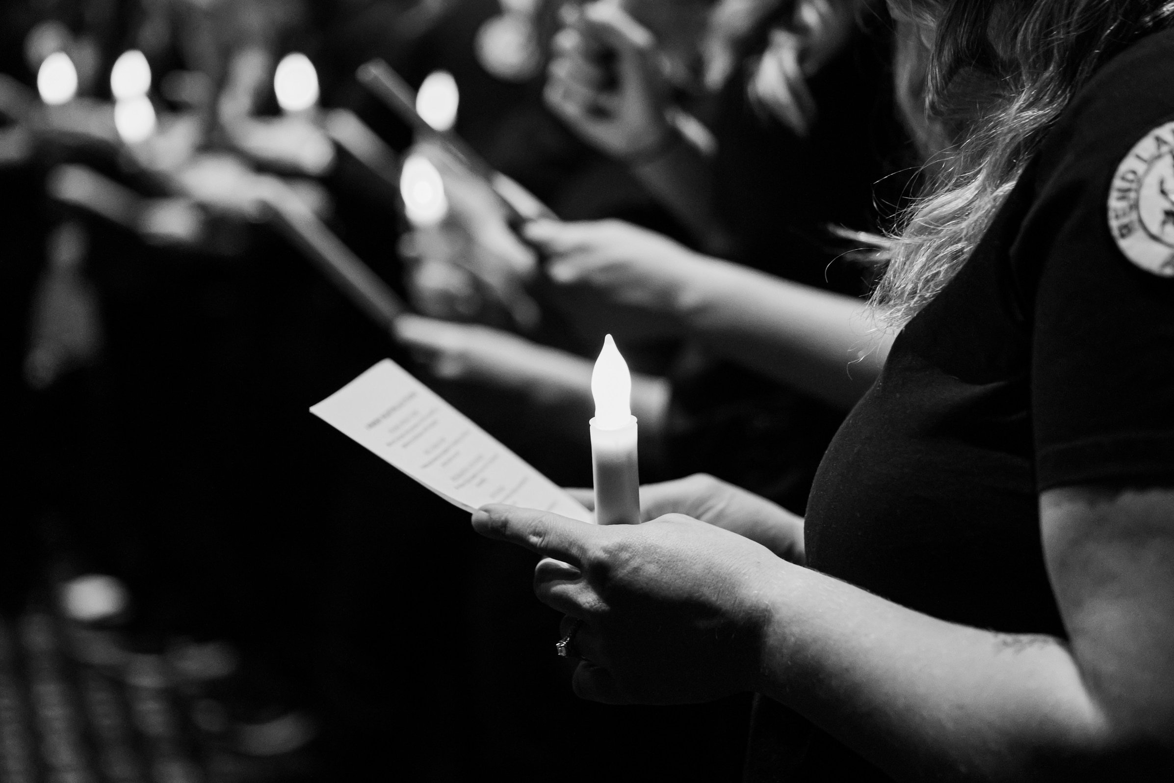 A graduate recites the Nightingale Pledge.