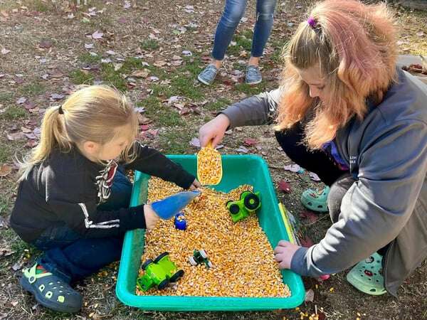 Corn Sensory Tub