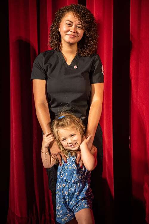 Courtney Lingle and her daughter