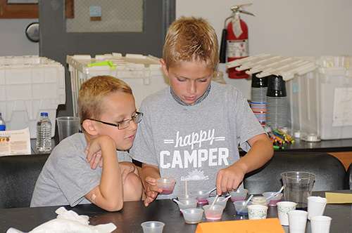 Melvin Copple mixing ingredients W