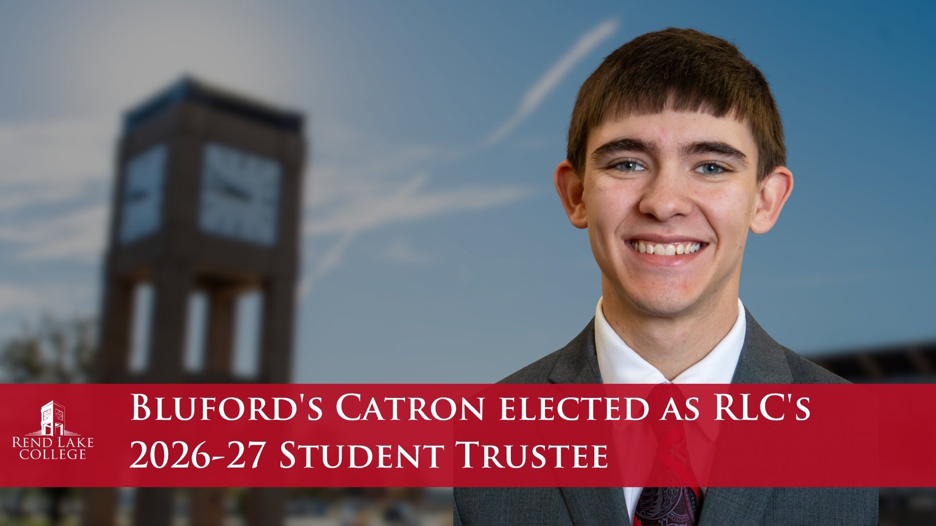 Blufords Catron elected as RLCs 2026-27 Student Trustee