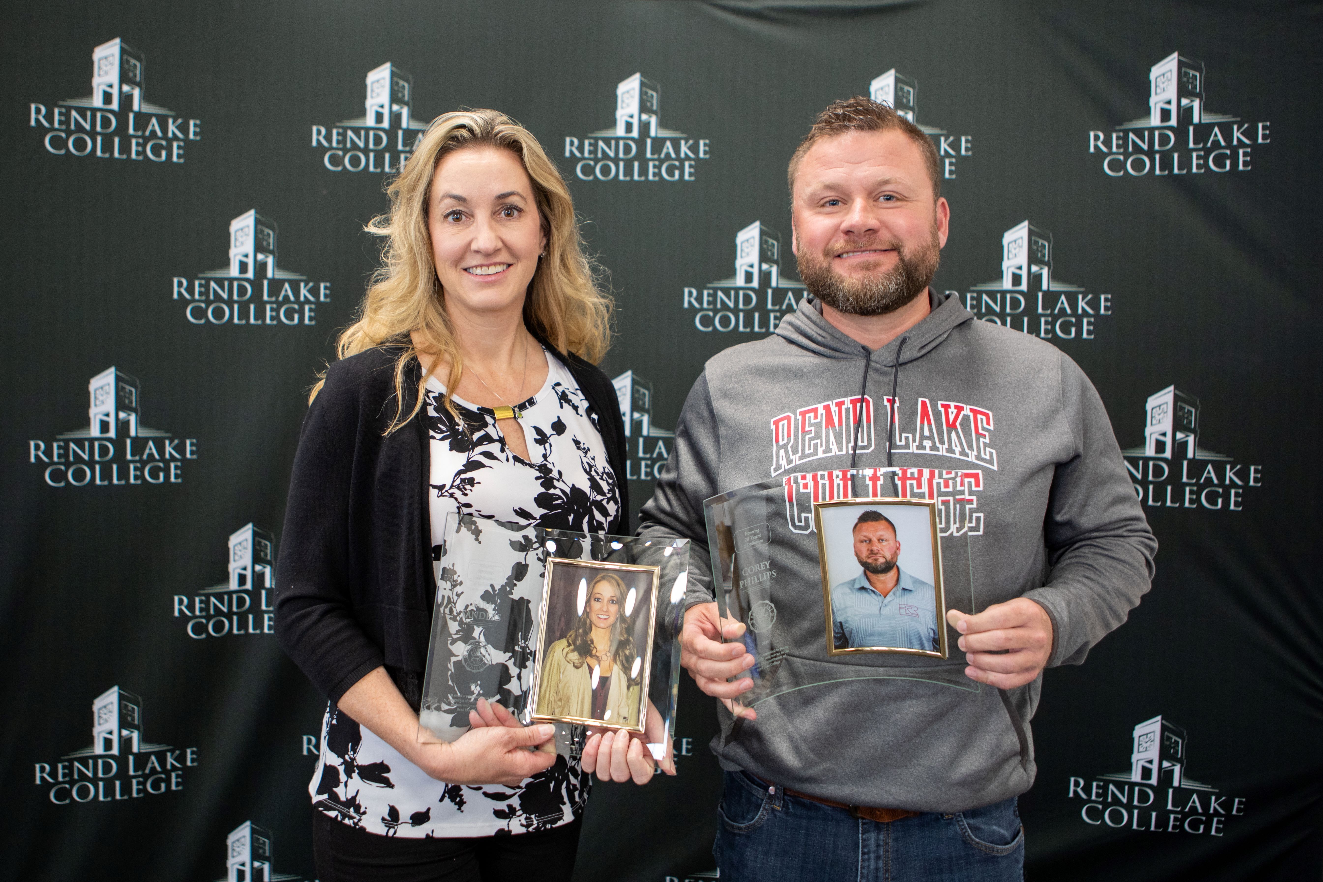 Pictured (L-R) : Sara Alstat-Sanders (Music Professor) and Corey ...