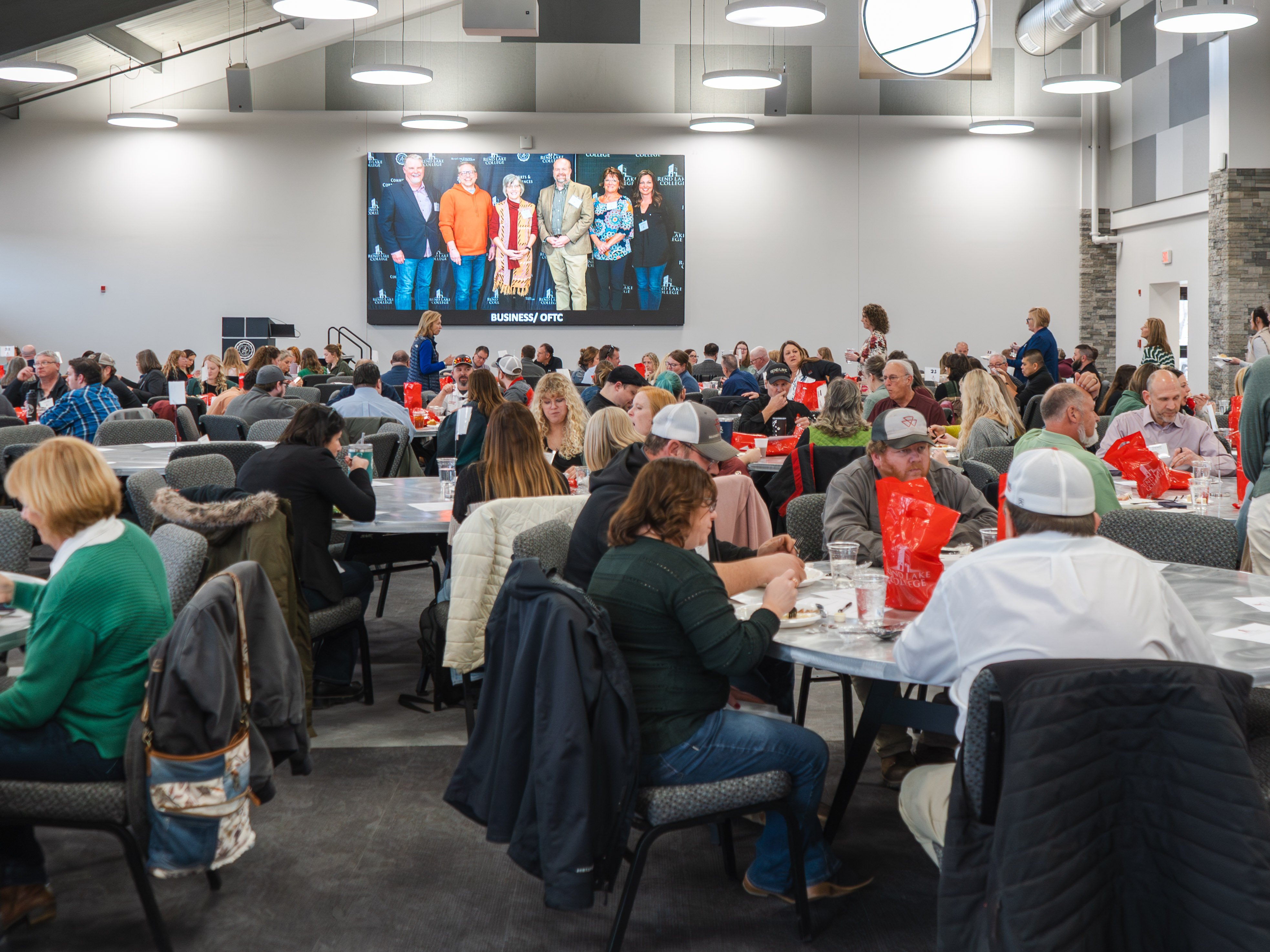 The RLC Event Center full of local professionals for the 2026 CTE Advisory Council meetings.