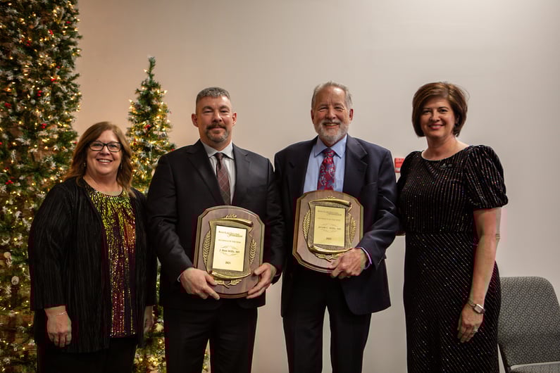 Pictured (L-R): RLC President Lori Ragland, Dr. J. Ryan Willis, Dr. Jerrold C. Willis, and RLCF Director Amy Newell.