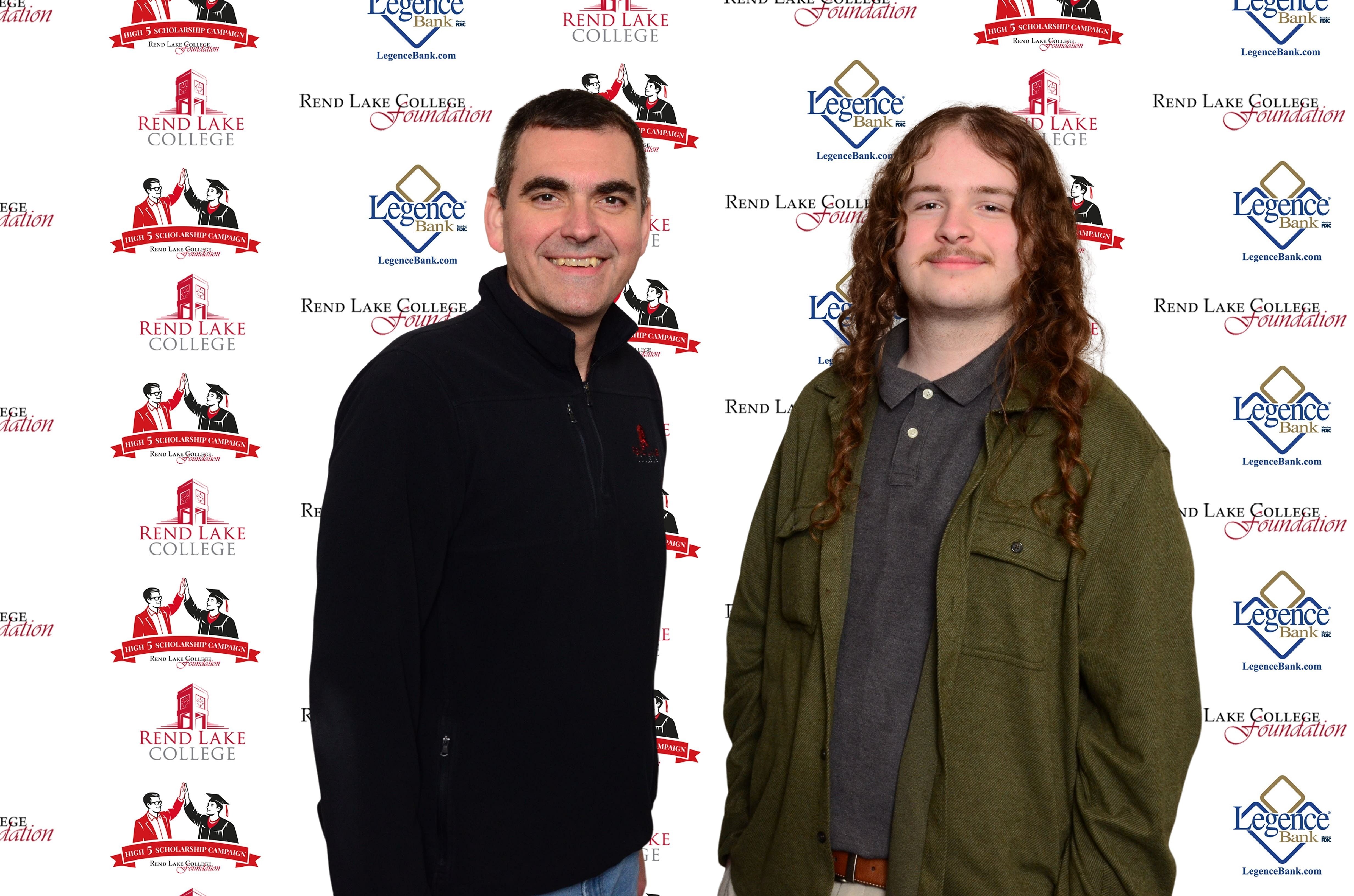 Pictured, (L-R) Scholarship Representative Chad Copple, Scholarship Recipient Brian Nunnery