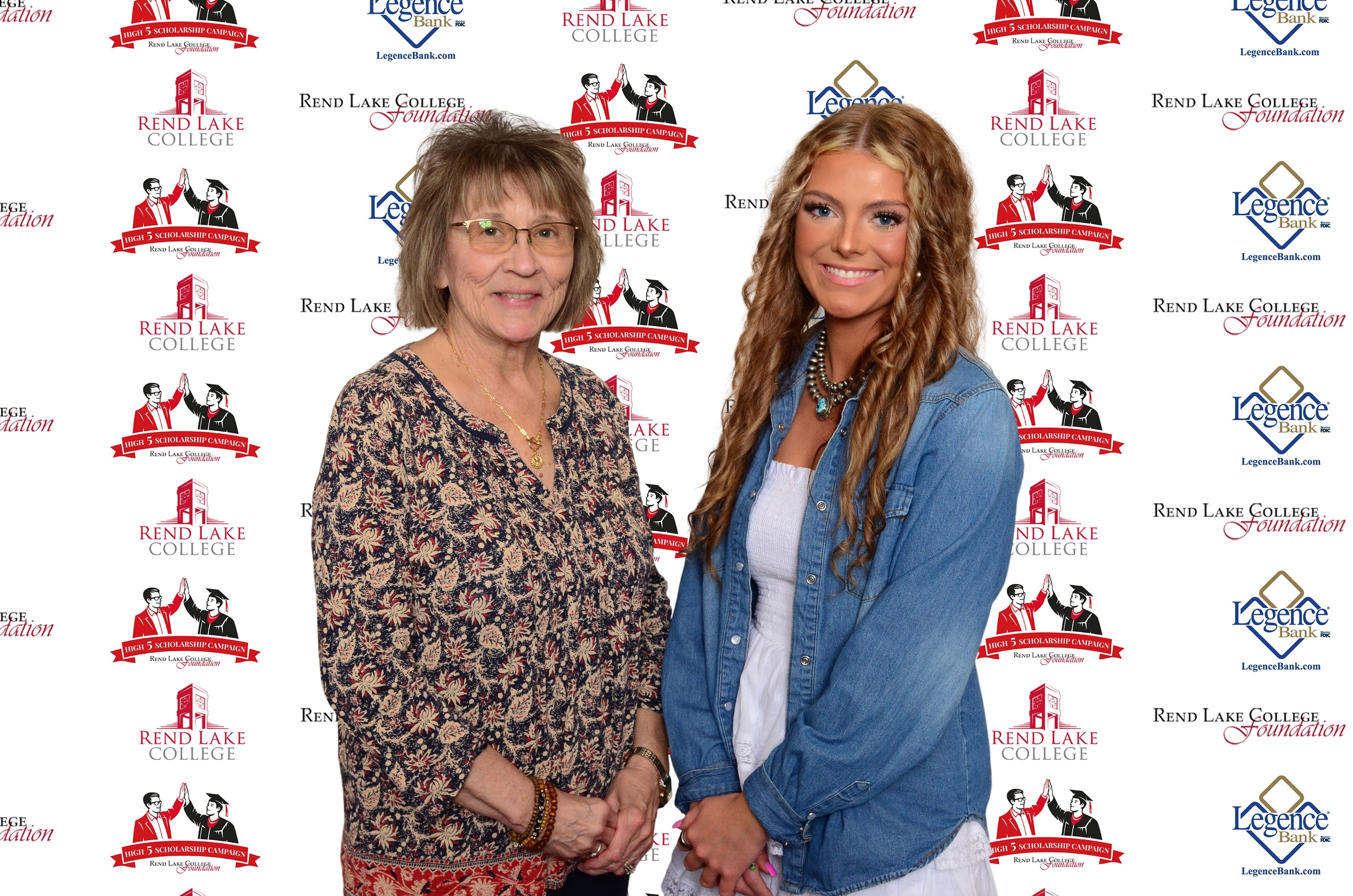 Pictured, (L-R) Scholarship Representative Cindy Van Horn, Scholarship Recipient Kayla Whitlow