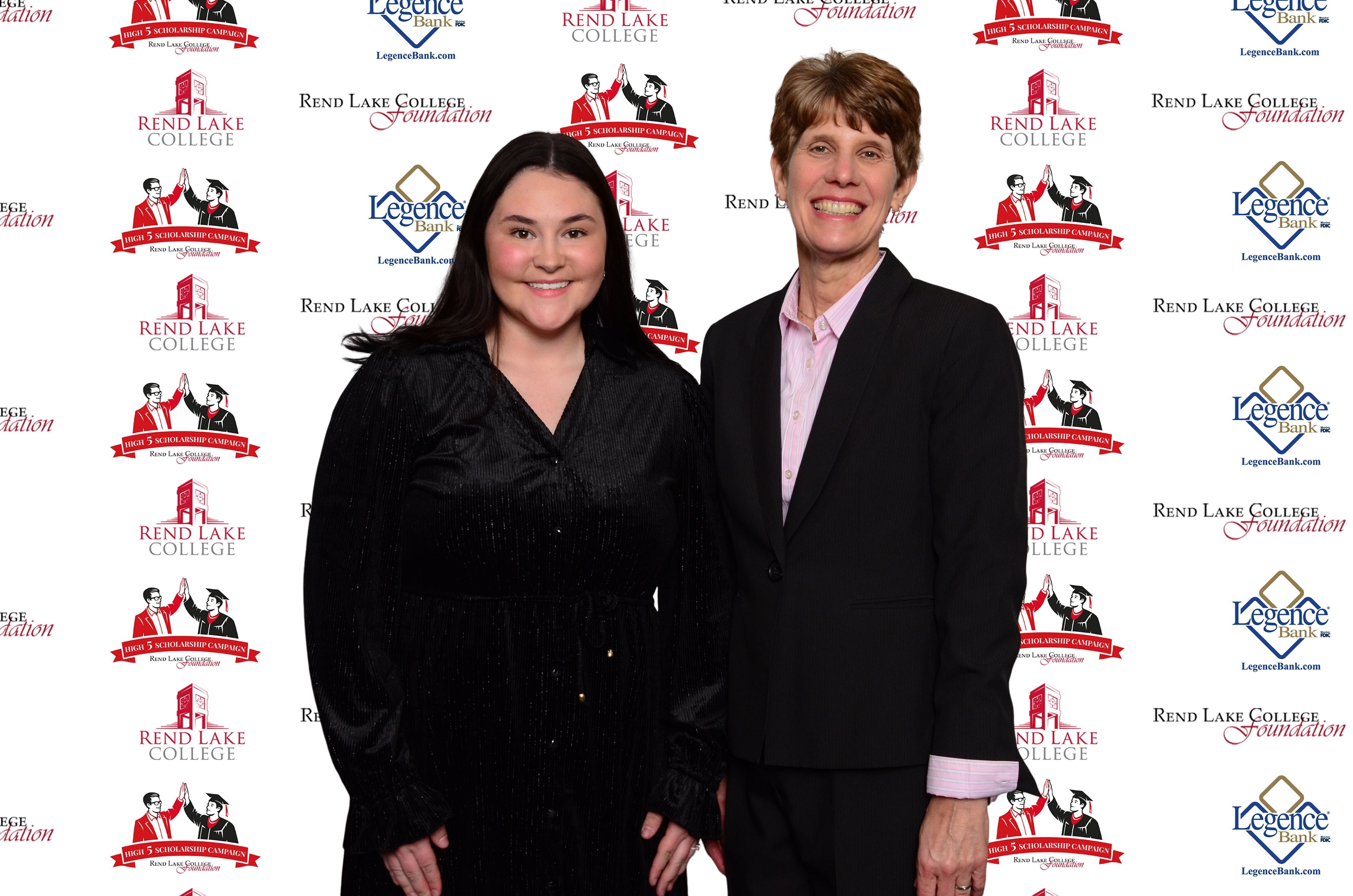 Pictured, (L-R) Scholarship Recipient Kaylee McInturff, Scholarship Representative Trish Reed