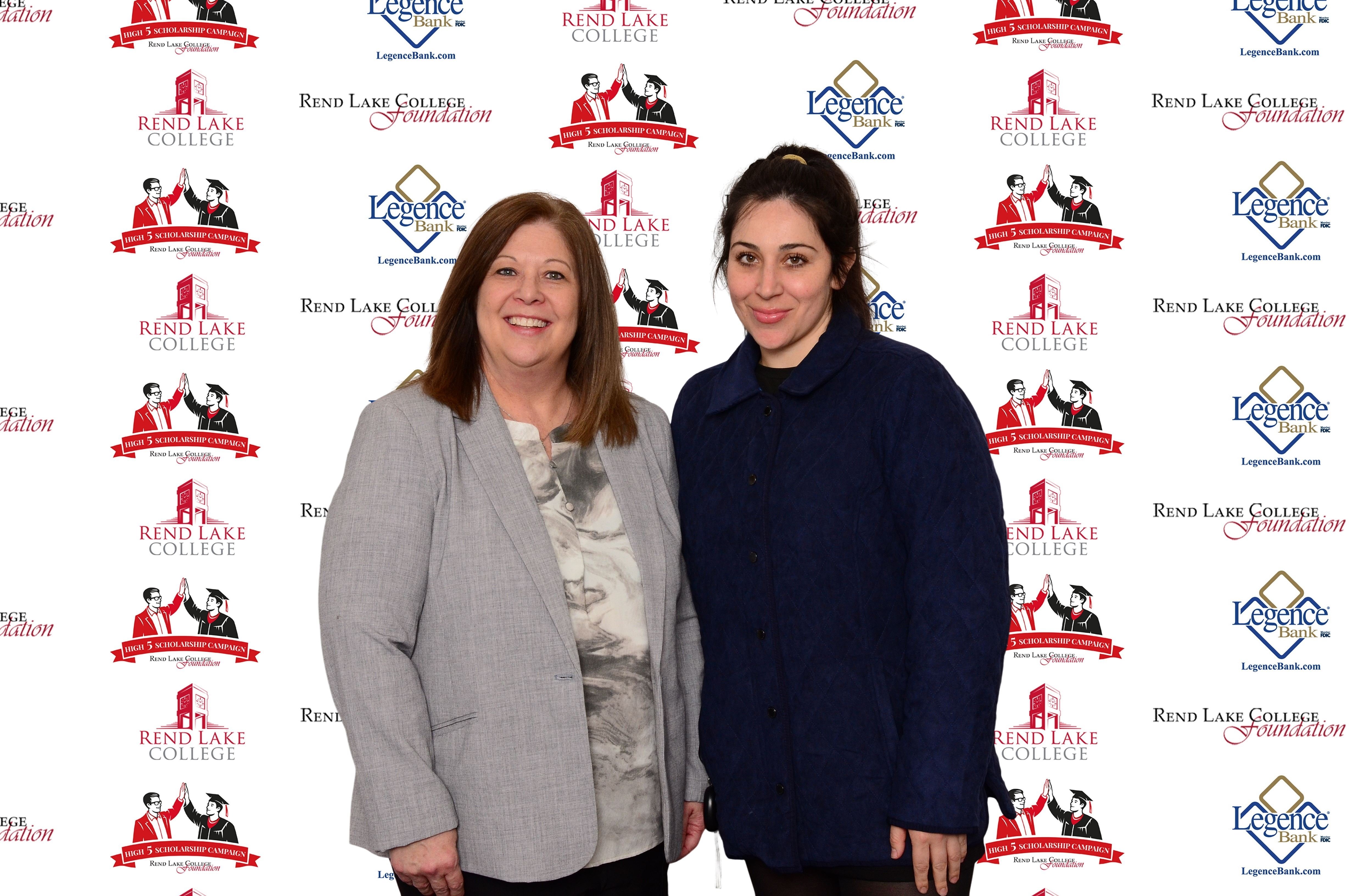 Pictured, (L-R) Scholarship Representative Lori Ragland, Scholarship Recipient Chelsea Bonilla