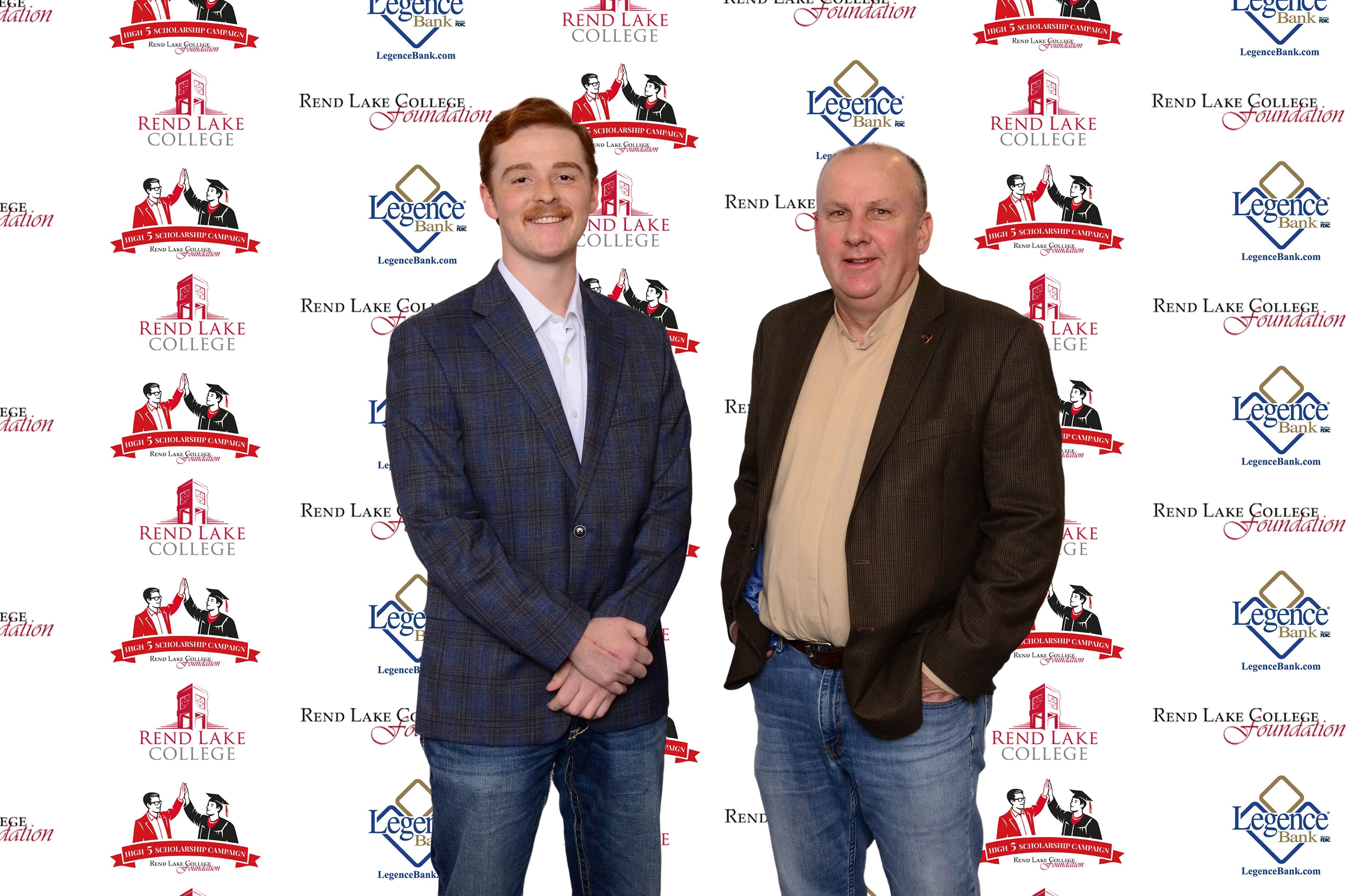 Pictured, (L-R) Scholarship Recipient Brandon Henderson, Scholarship Representative Terry Wilkerson