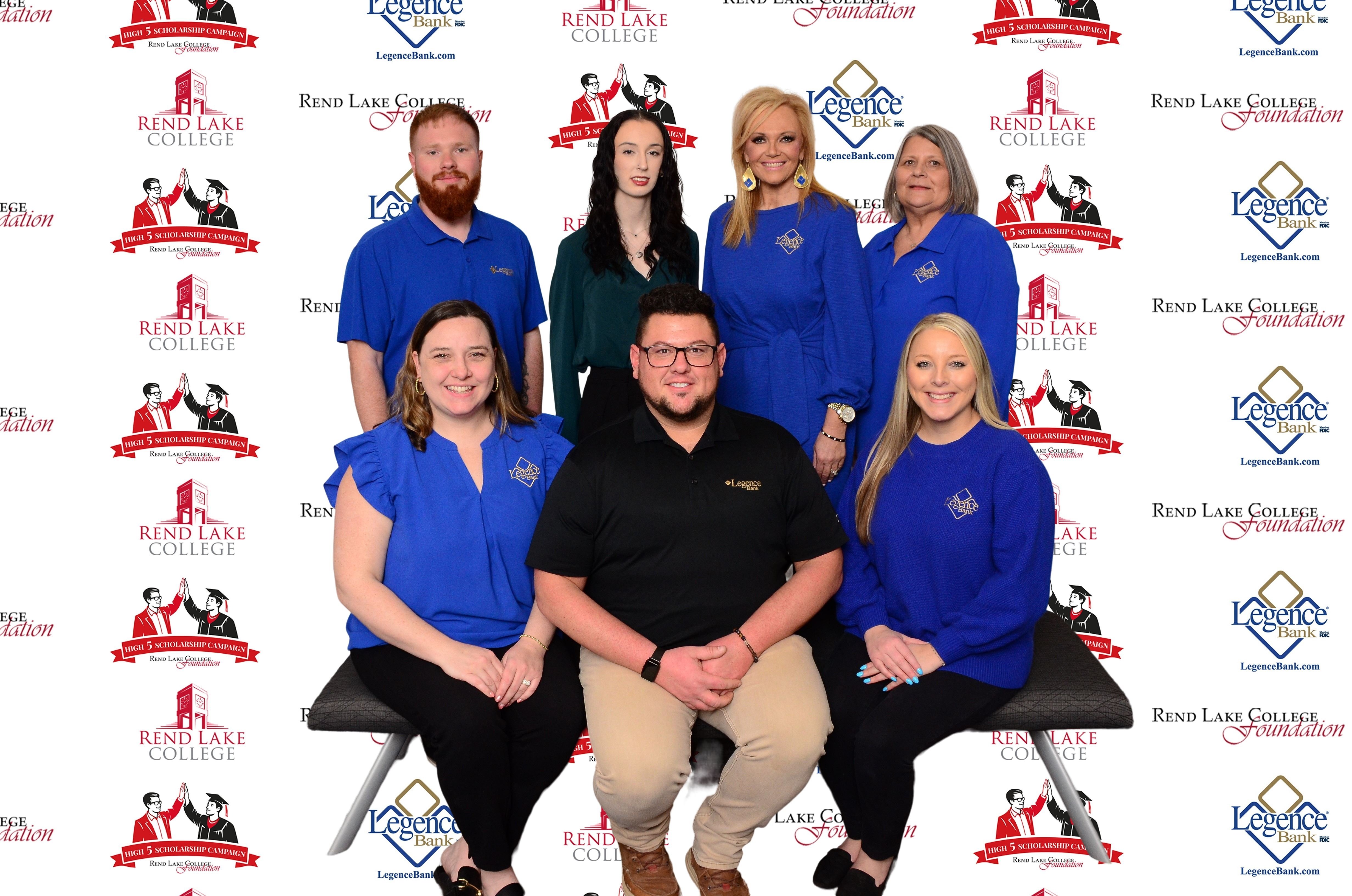 Pictured: &nbsp;Front Row (L-R): Scholarship Representative Jessica Grinnell, Scholarship Representative Matt Simmons, Scholarship Representative Sydney Tucker  Back Row (L-R): Scholarship Representative Isaac Norris, Scholarship Recipient Alayna Ulrich, Scholarship Representative Tricia Overturf, Scholarship RepresentativeLaura Small