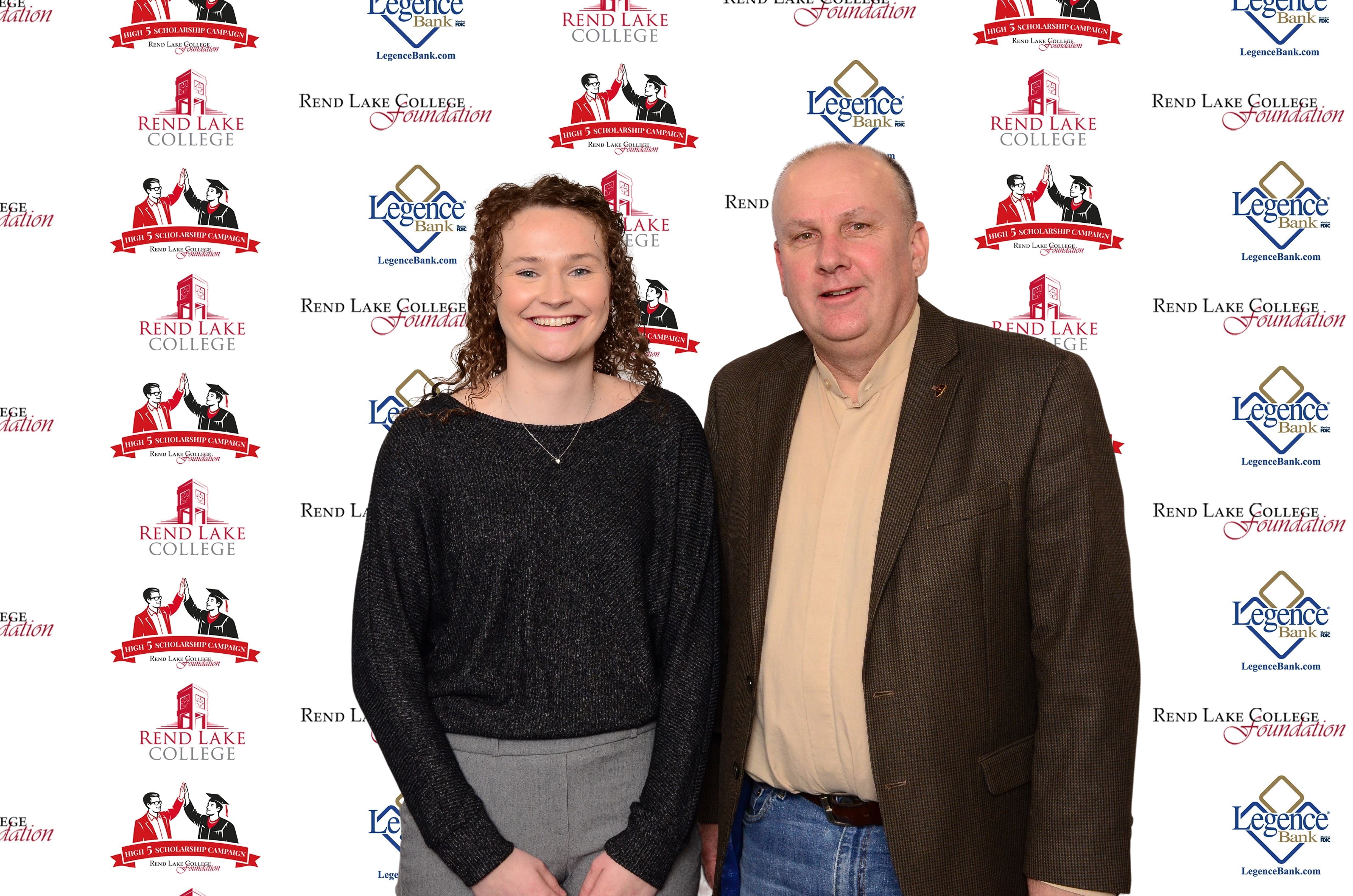 Pictured, (L-R) Scholarship Recipient Jadyn Drake, Scholarship Representative Terry Wilkerson