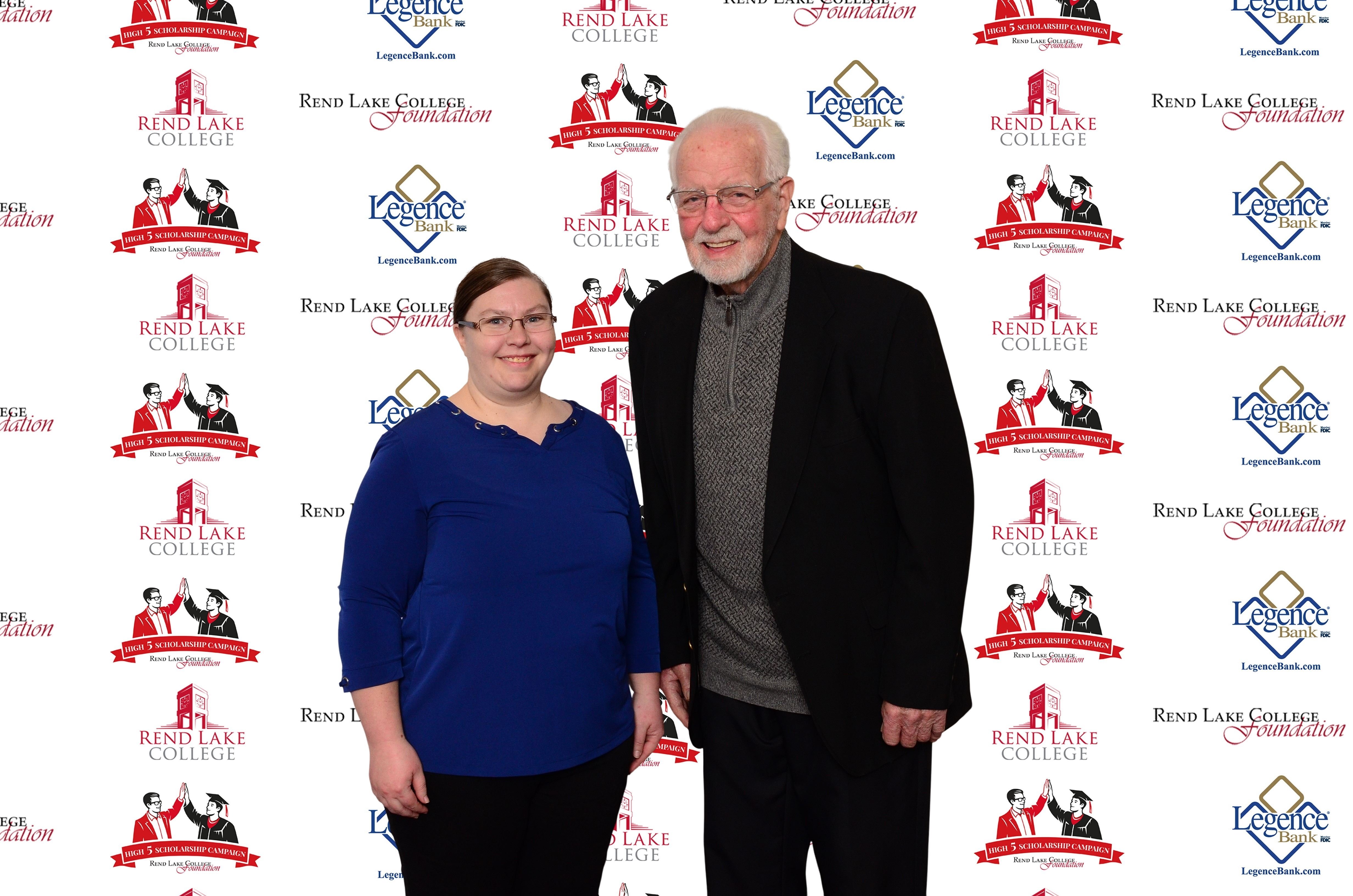 Pictured, (L-R) Scholarship Recipient Brittanie Skaggs, Scholarship Representative Vernon Mandrell