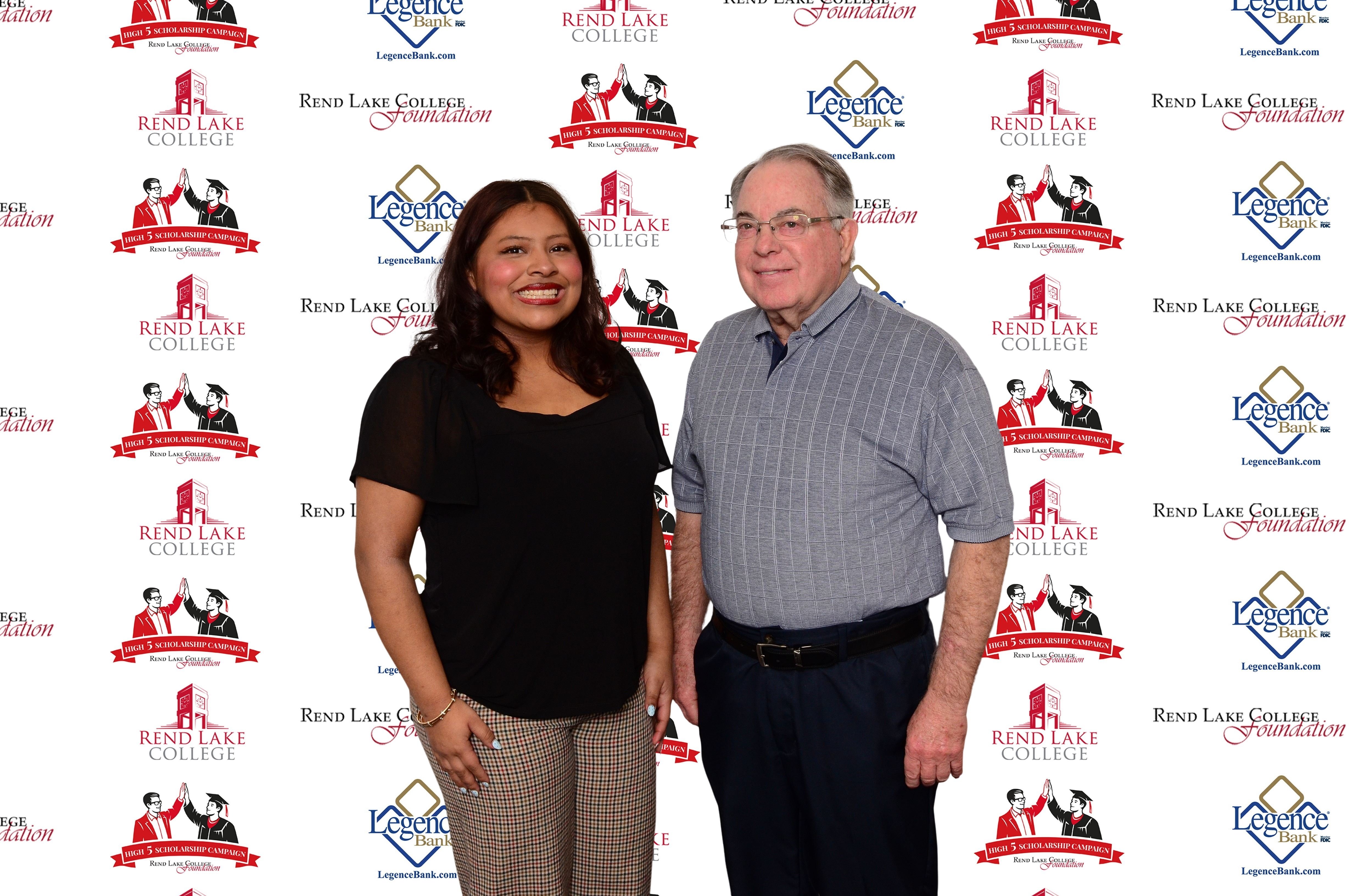 Pictured, (L-R) Scholarship Recipient Marbella Mendez-Diaz, Scholarship Representative Terry Swift