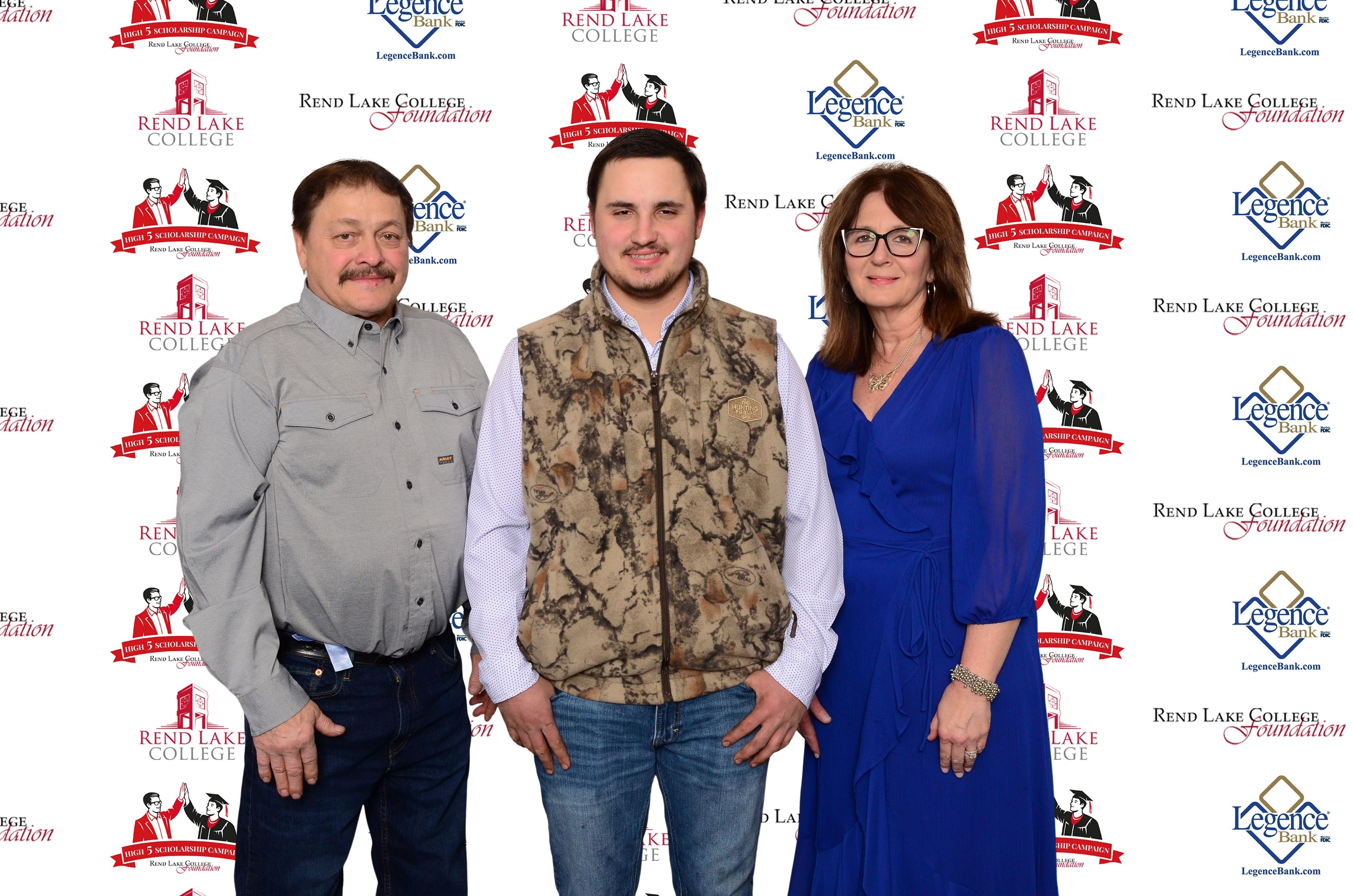 Pictured, (L-R) Scholarship Representative Rickie Trout, Scholarship Recipient Rilan Pressgrove, Scholarship Representative Vickie Trout