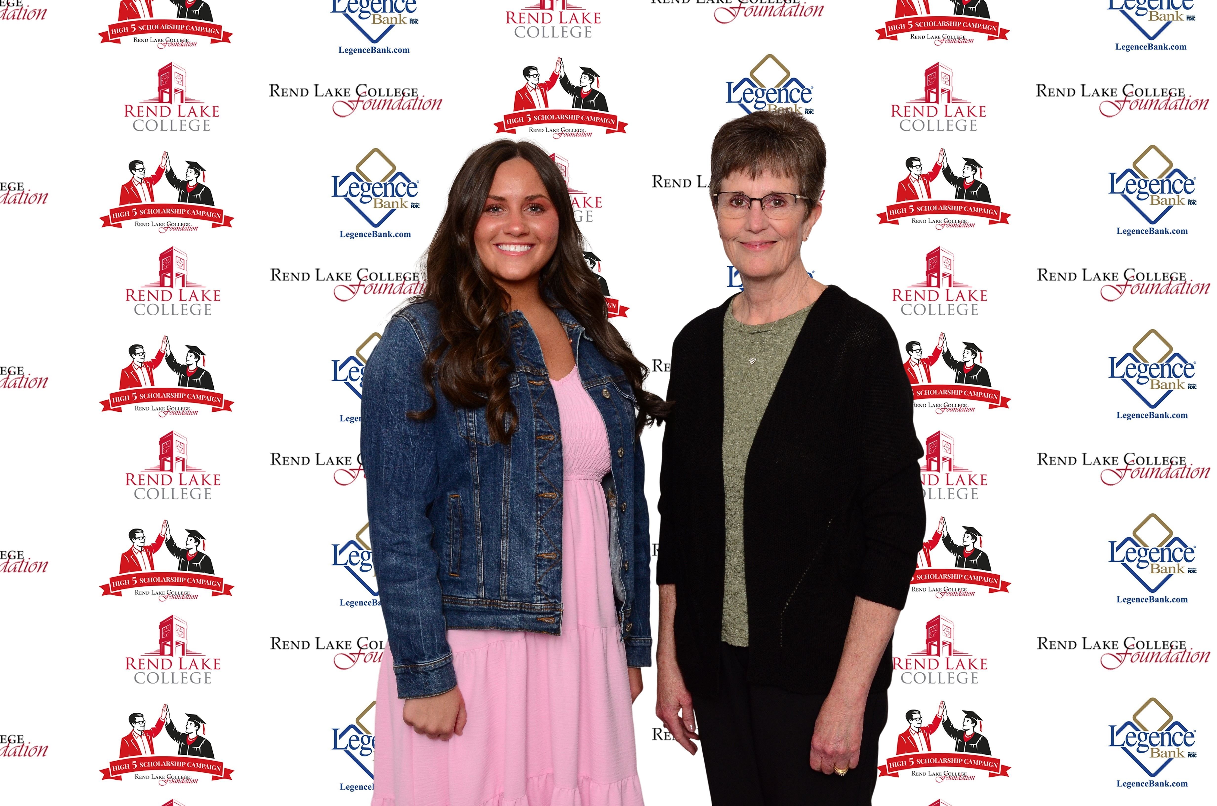 Pictured, (L-R) Scholarship Recipient Abby Erwin, Scholarship Representative Teresa Fleri