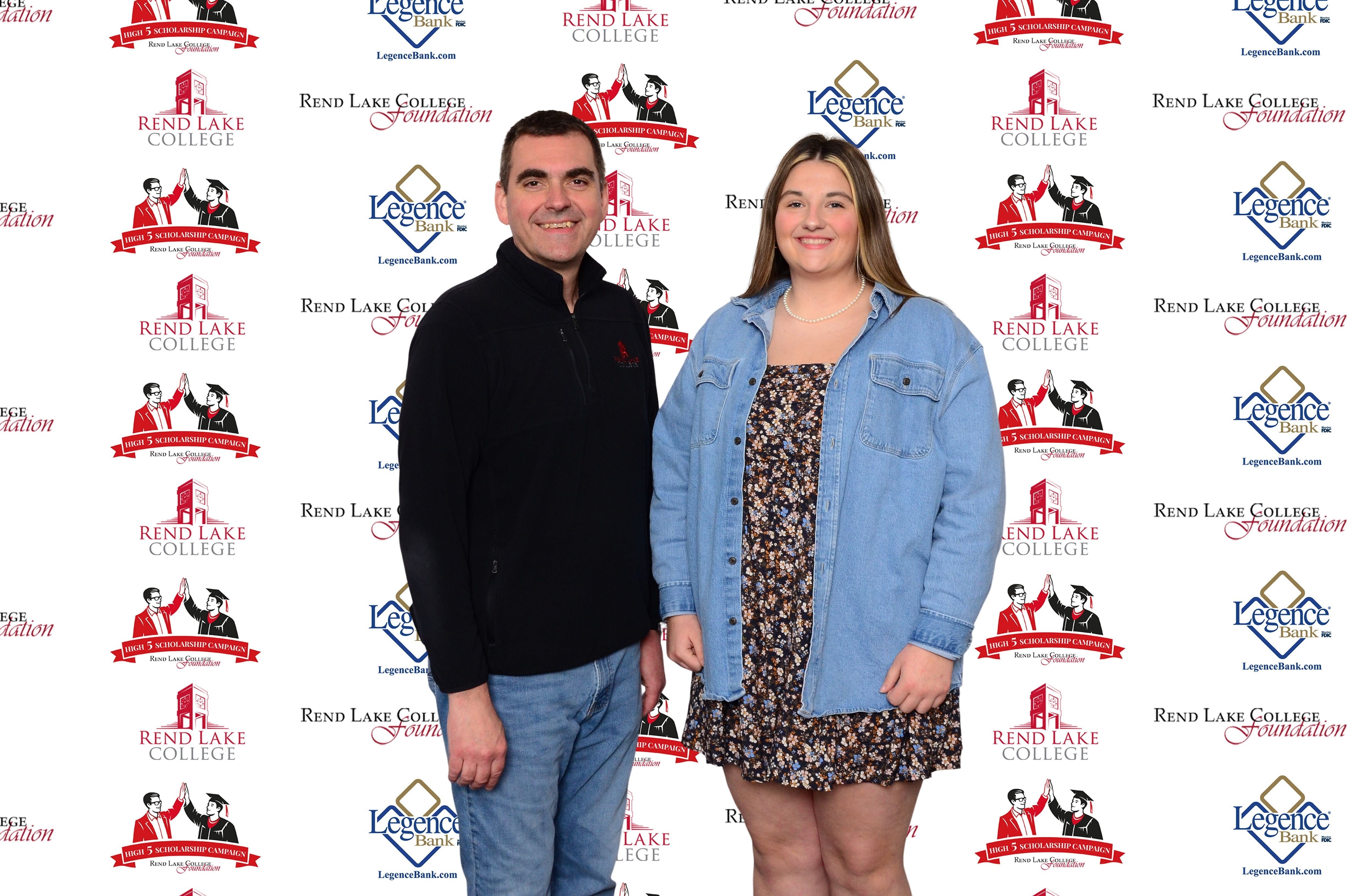 Pictured, (L-R) Scholarship Representative Chad Copple, Scholarship Recipient Carsyn Clark