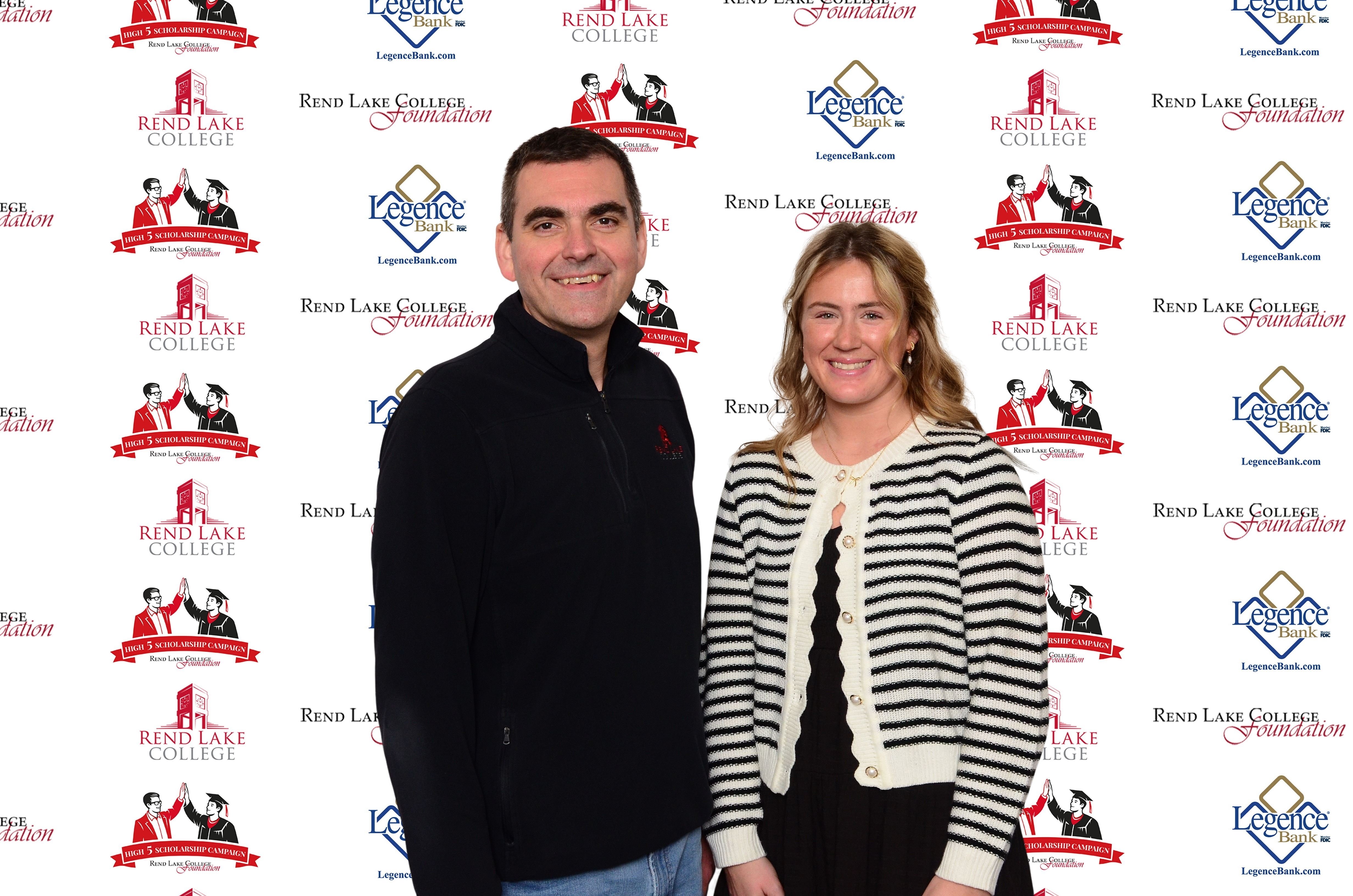 Pictured, (L-R) Scholarship Representative Chad Copple, Scholarship Recipient Josie Shirley