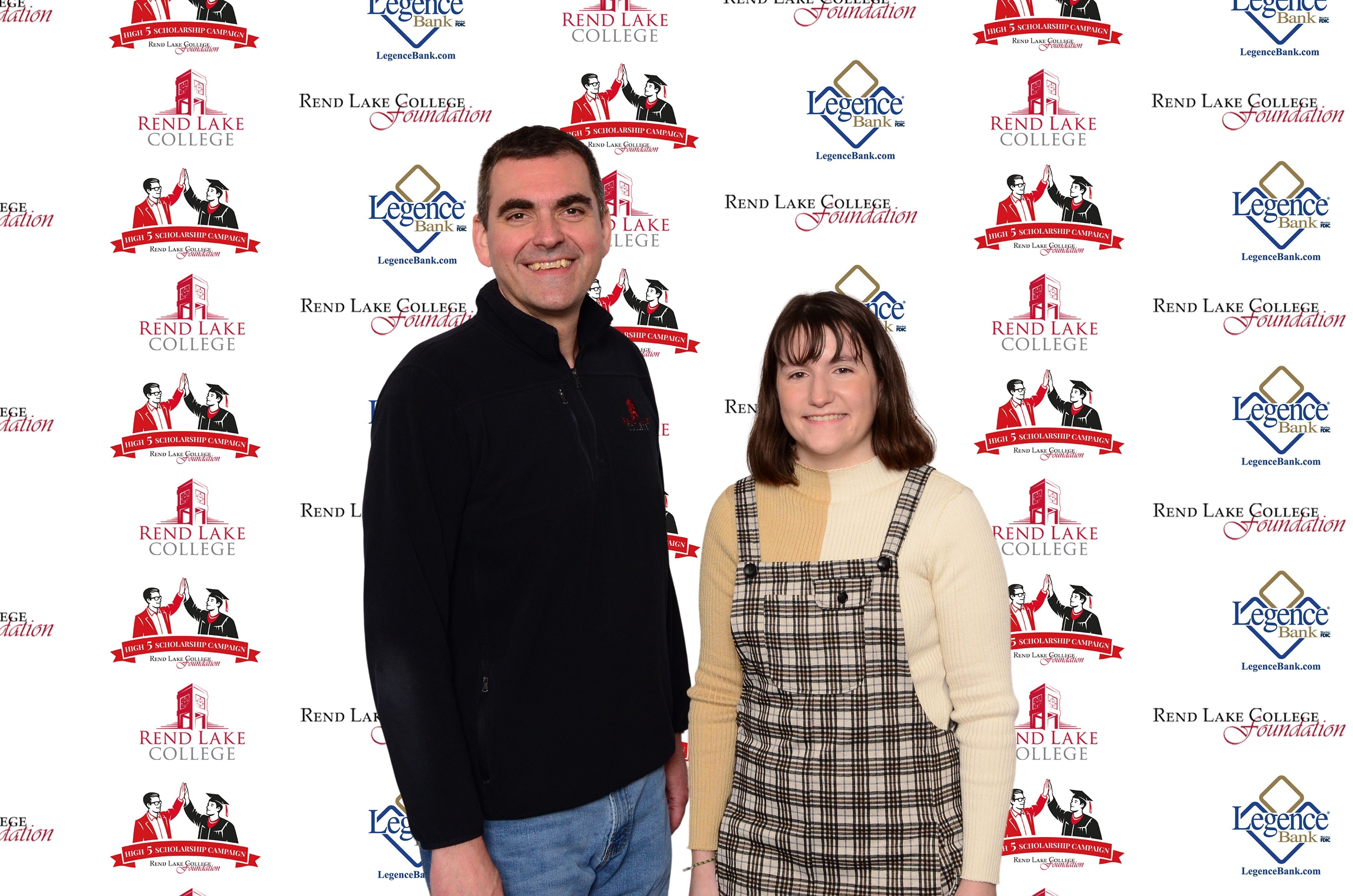 Pictured, (L-R) Scholarship Representative Chad Copple, Scholarship Recipient Mallory Settles