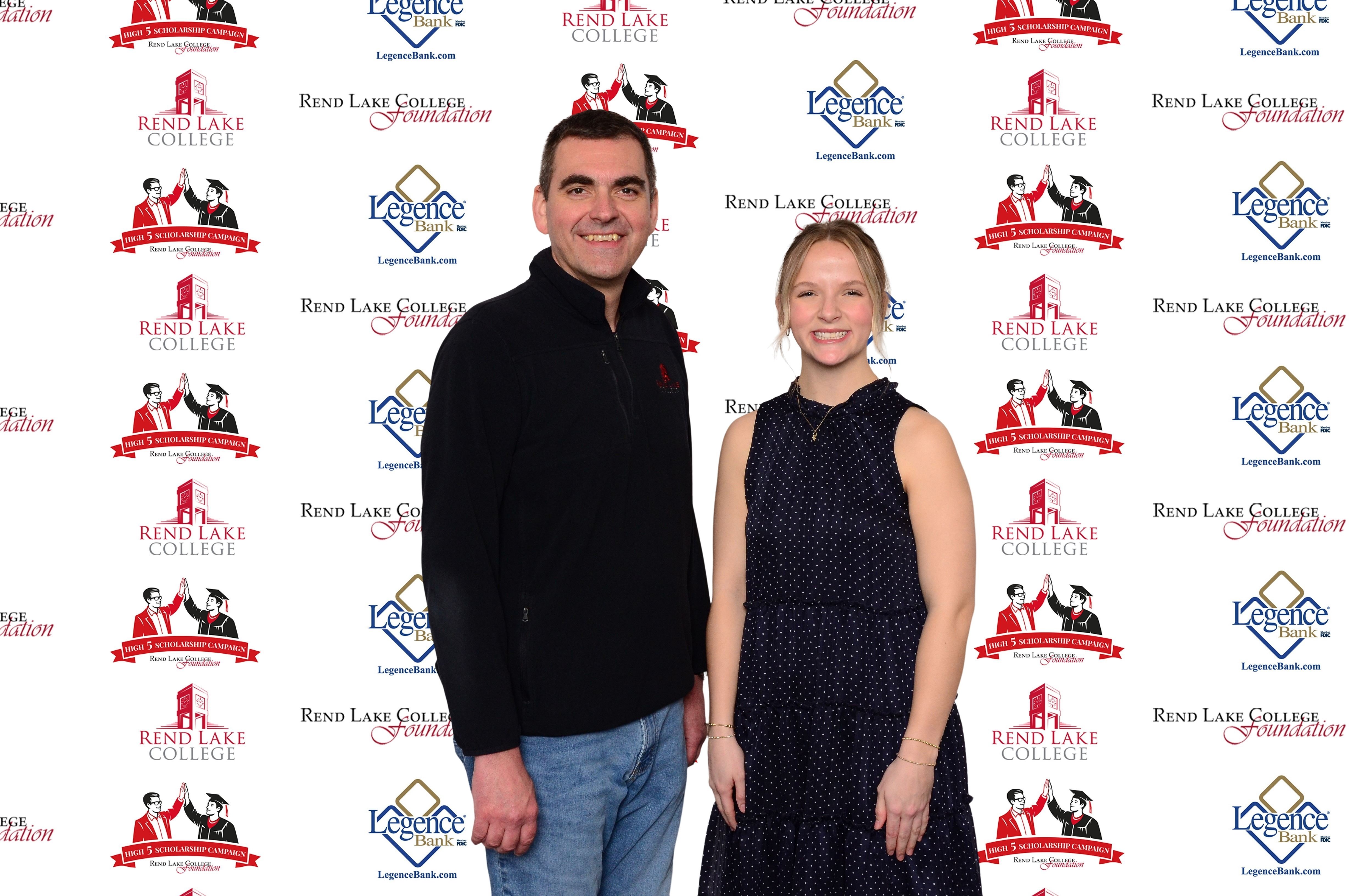 Pictured, (L-R) Scholarship Representative Chad Copple, Scholarship Recipient Paige Greenwalt