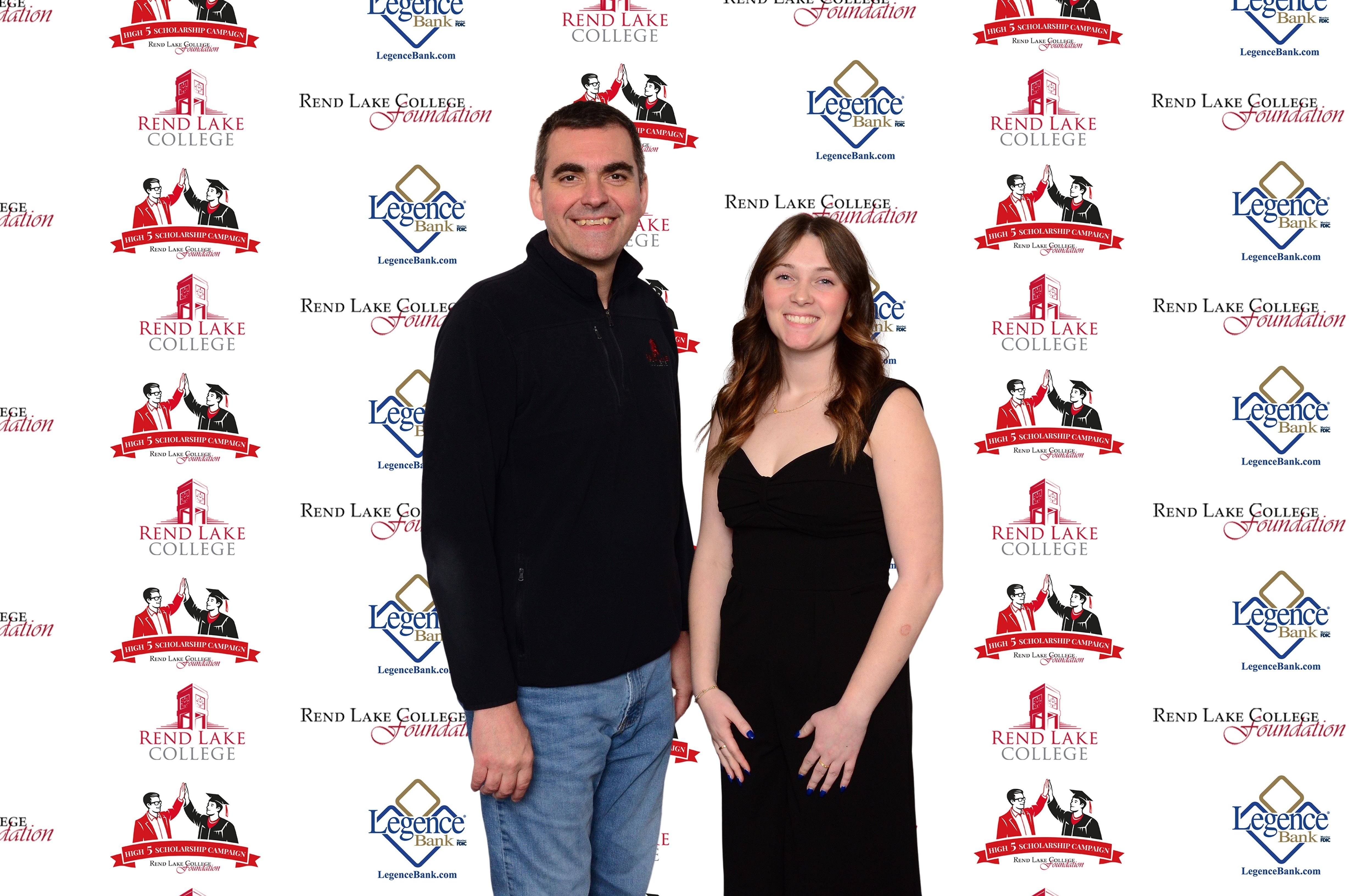 Pictured, (L-R) Scholarship Representative Chad Copple, Scholarship Recipient Allee Ragan