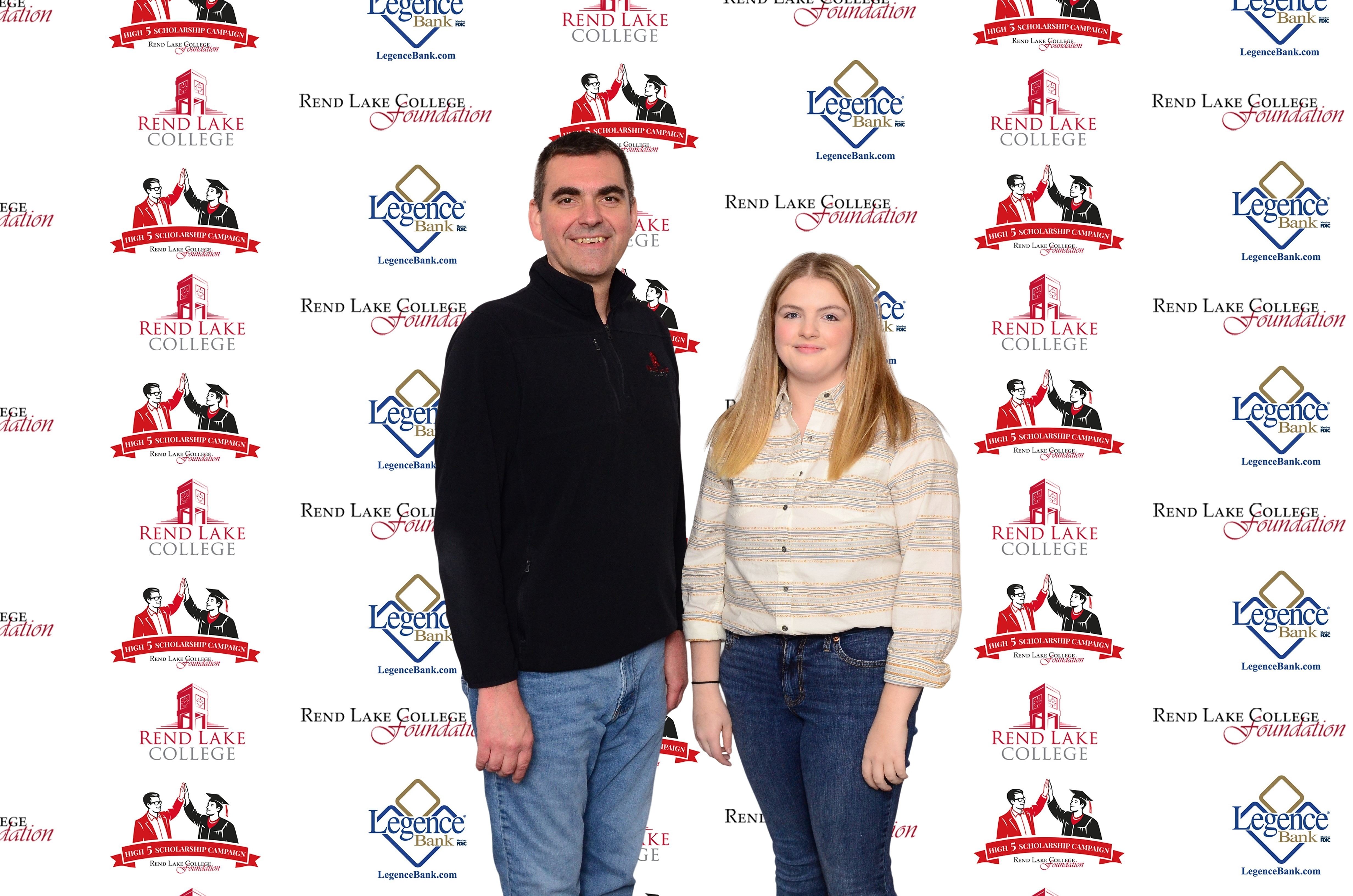 Pictured, (L-R) Scholarship Representative Chad Copple, Scholarship Recipient Madyson Miller