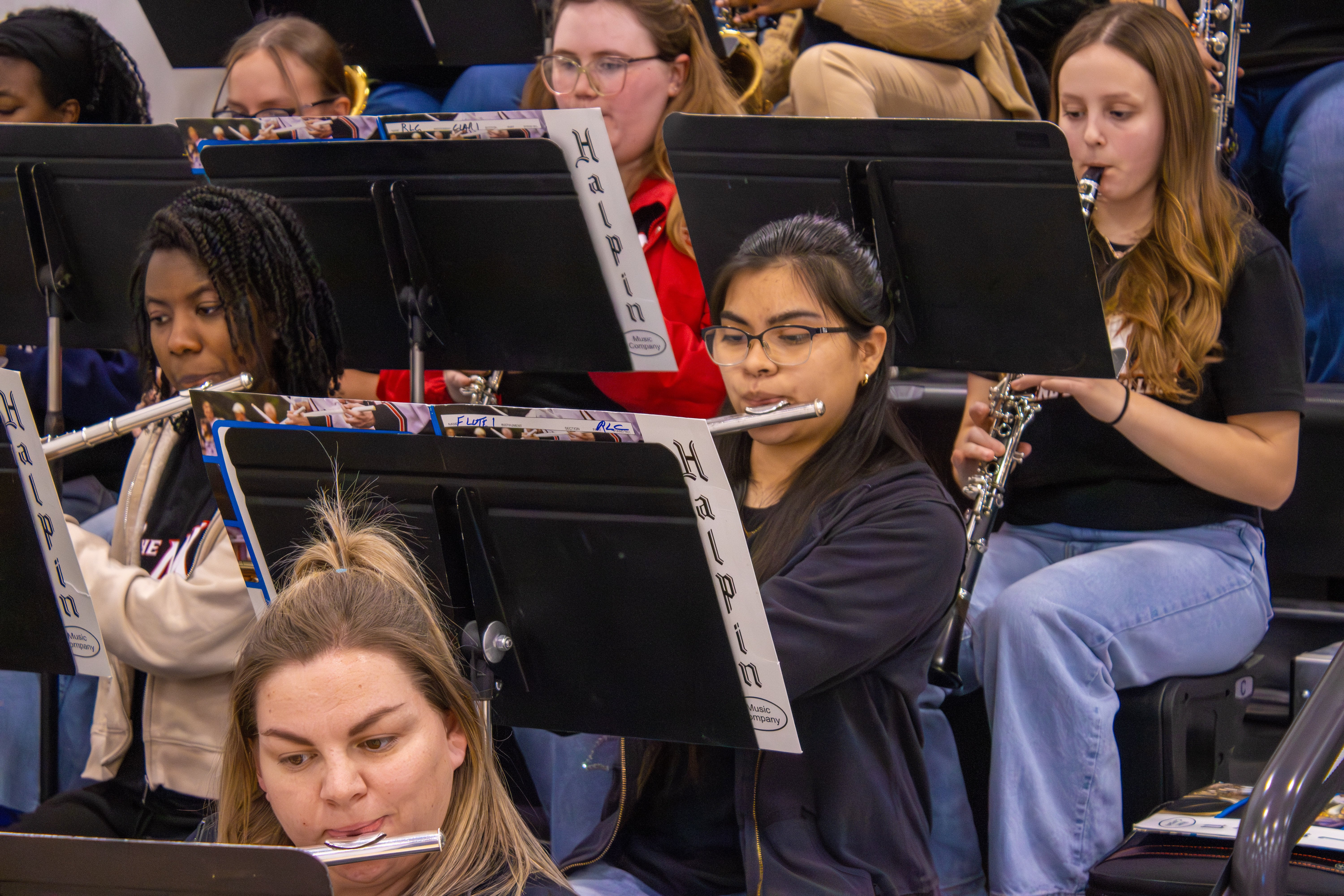 Gemini said A group of young musicians perform during the Banterra Sports Complex ribbon-cutting ceremony at Rend Lake College (RLC).