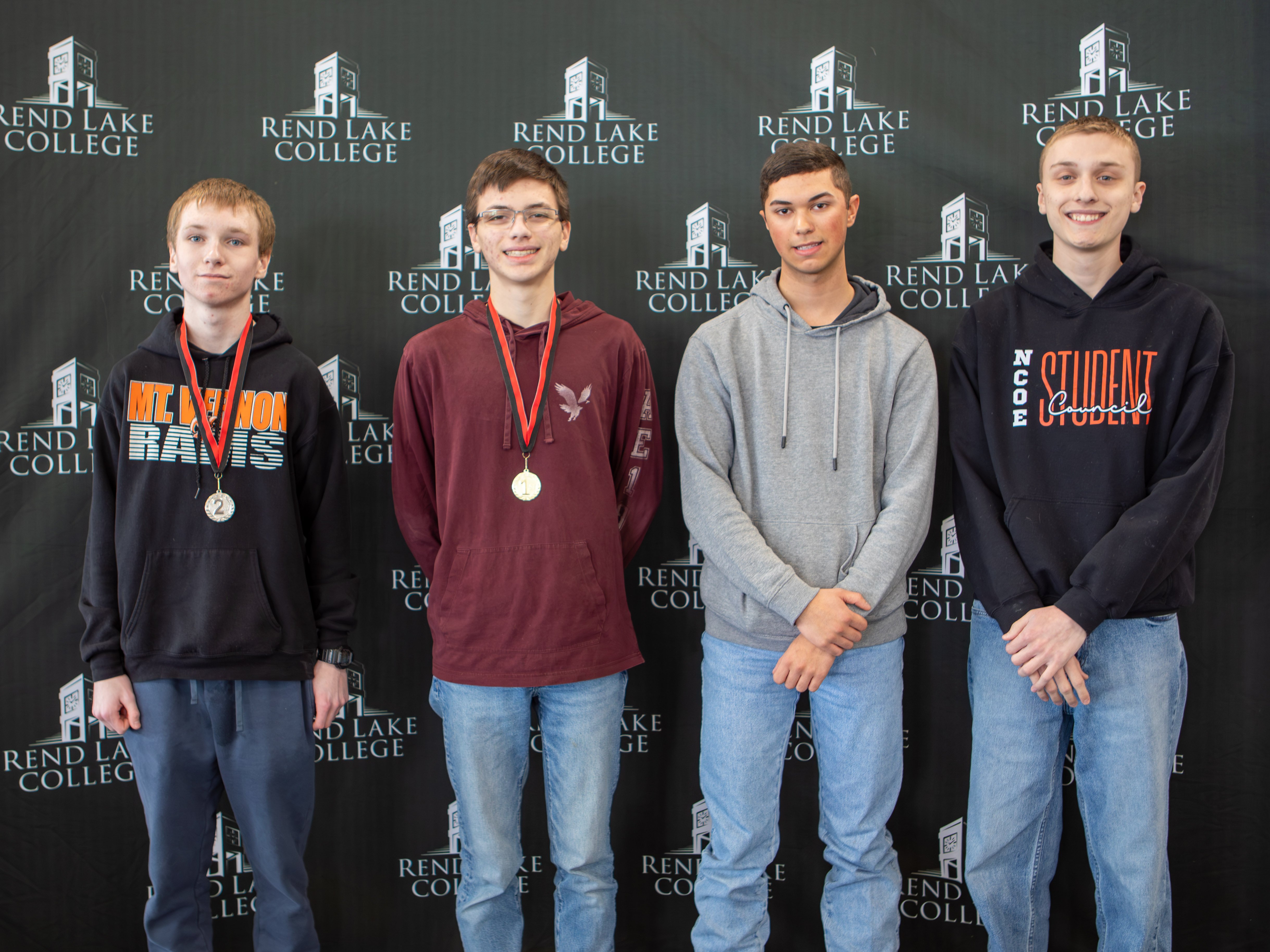 Physics Individual Winners: 1st - Elija Schlag (Benton)  2nd - Ethan Muller (Mt. Vernon)  3rd - Braylon Phillips (NCOE), Keaton Page (Woodlawn)